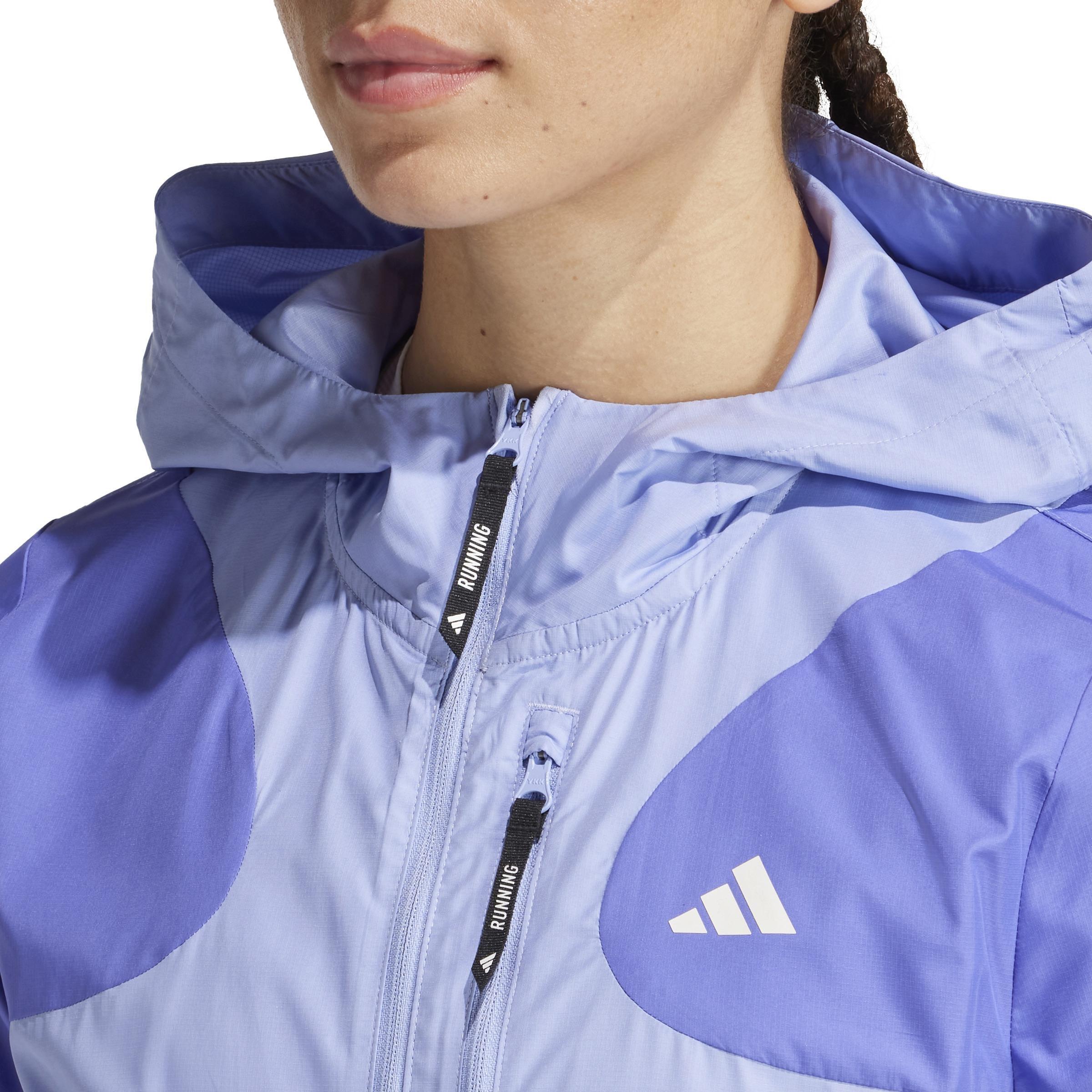 Own the Run Base WIND.RDY Jacket, Blue, A701_ONE, large image number 5