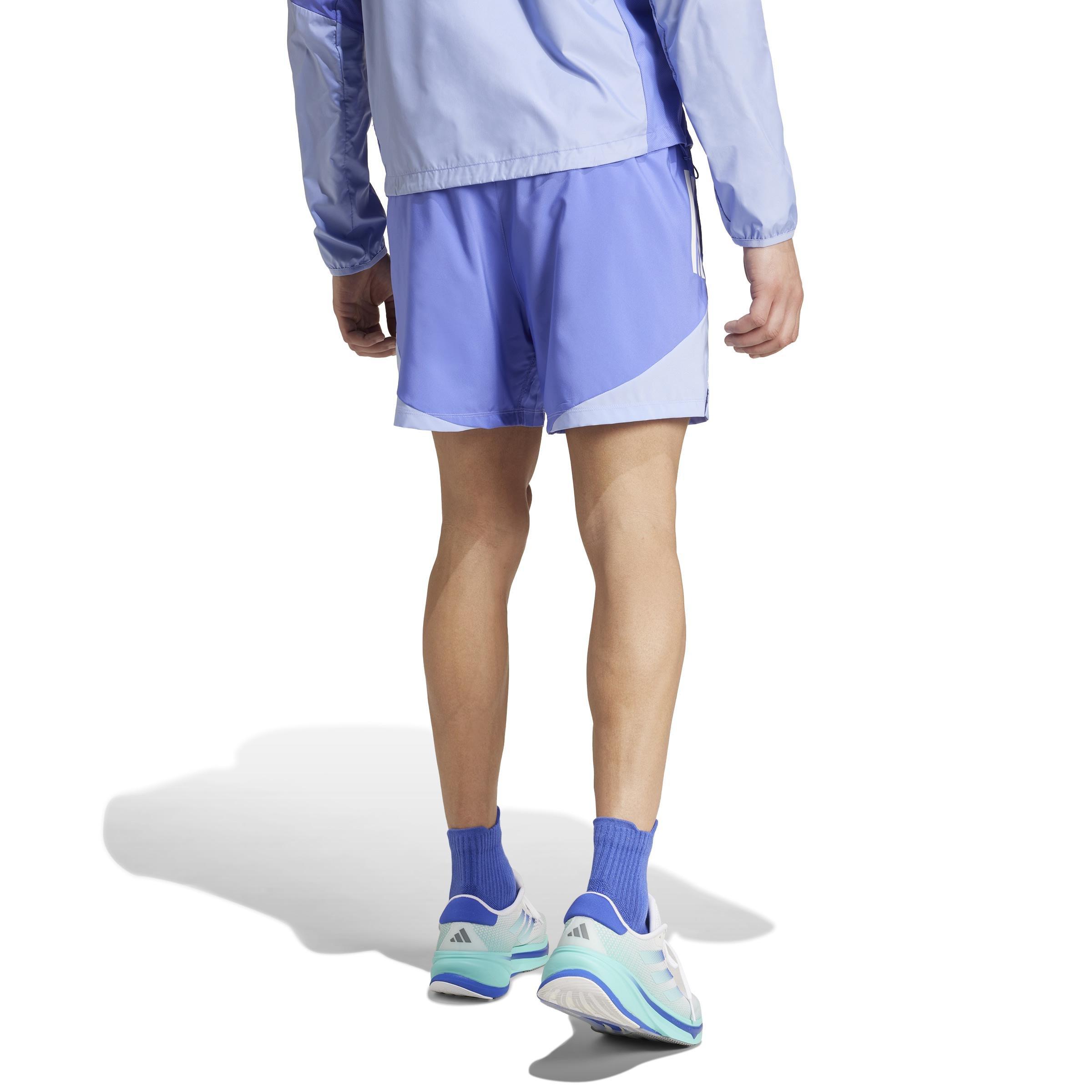 Own the Run Base AEROREADY Shorts, Blue, A701_ONE, large image number 2