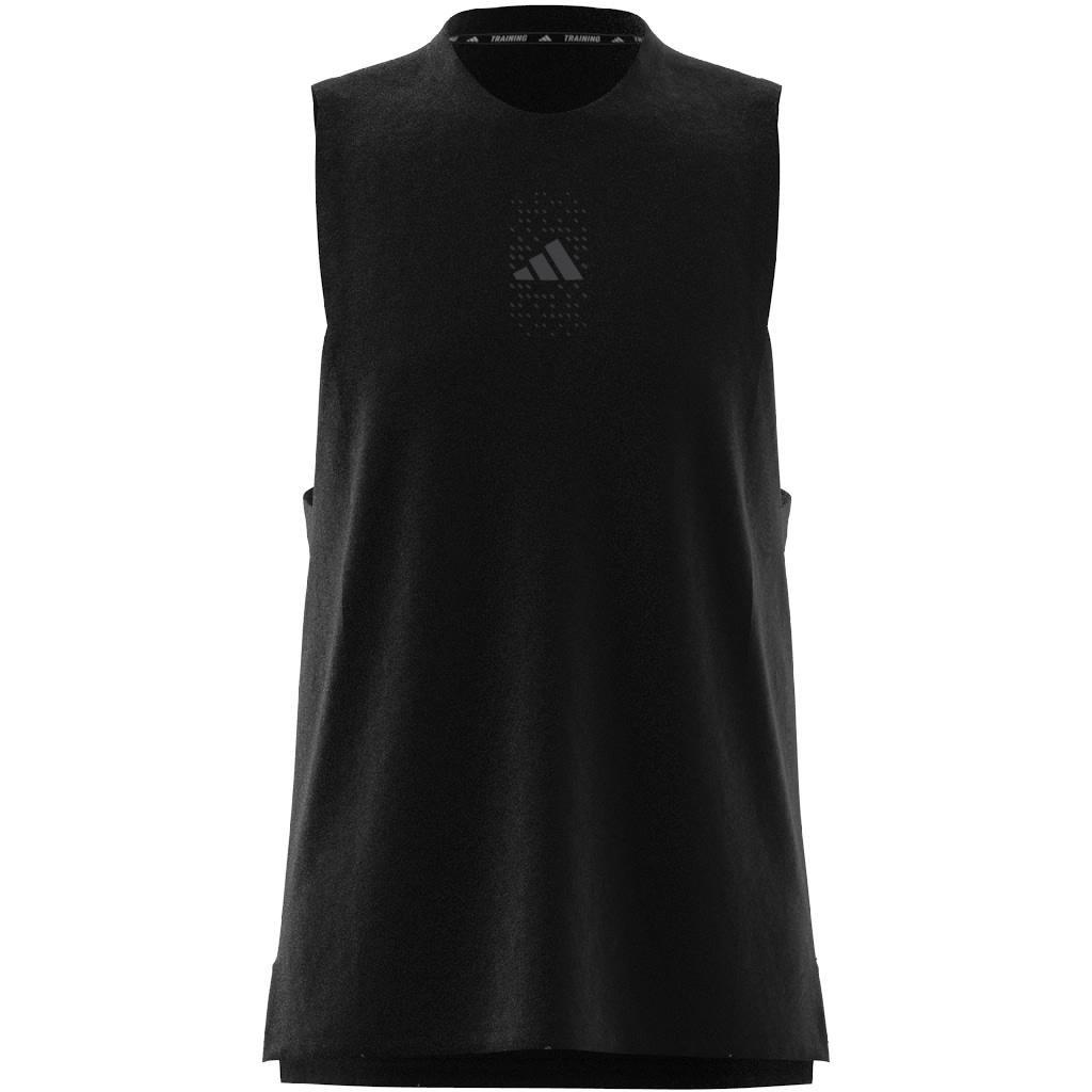 Aeroready Hiit Graphic Tank Top, Black, A701_ONE, large image number 6