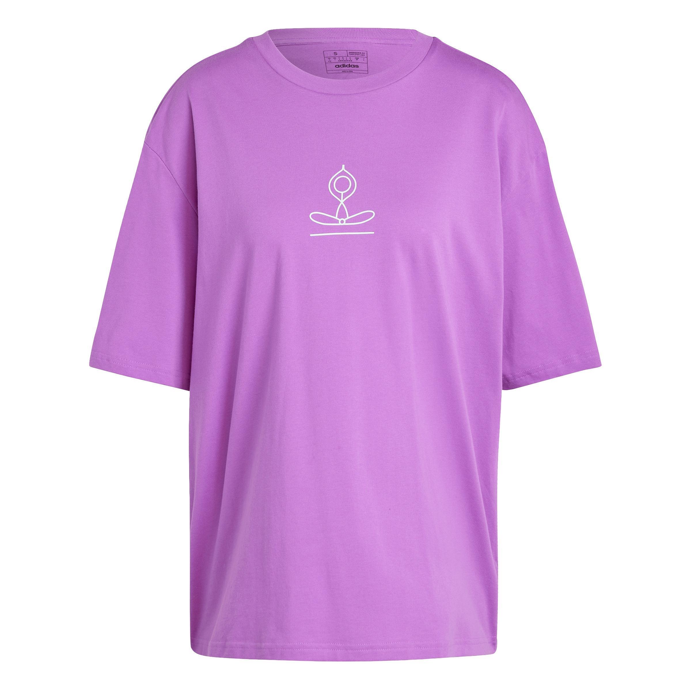 Yoga Stay Balanced Graphic T-Shirt, Purple, A701_ONE, large image number 0