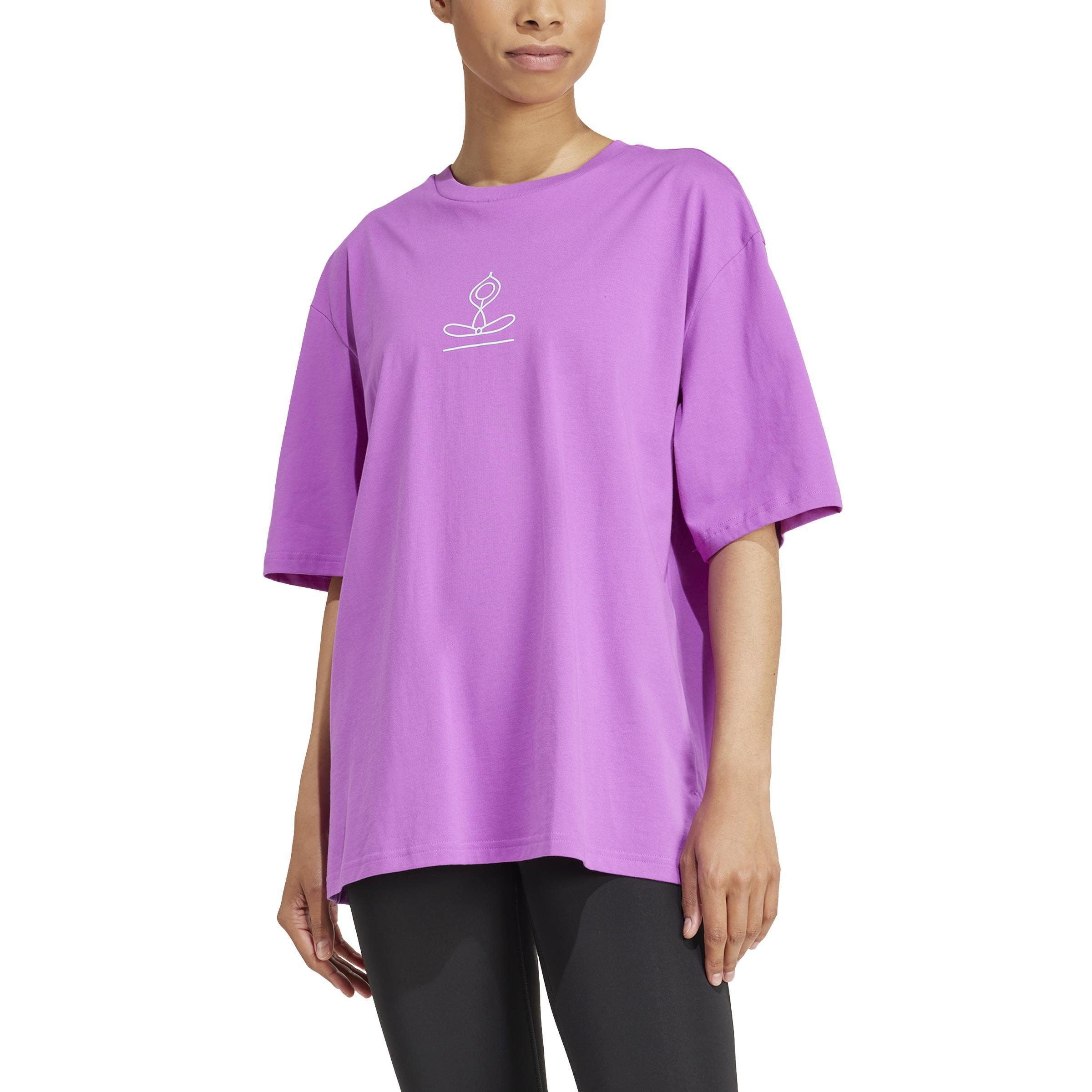 Yoga Stay Balanced Graphic T-Shirt, Purple, A701_ONE, large image number 1