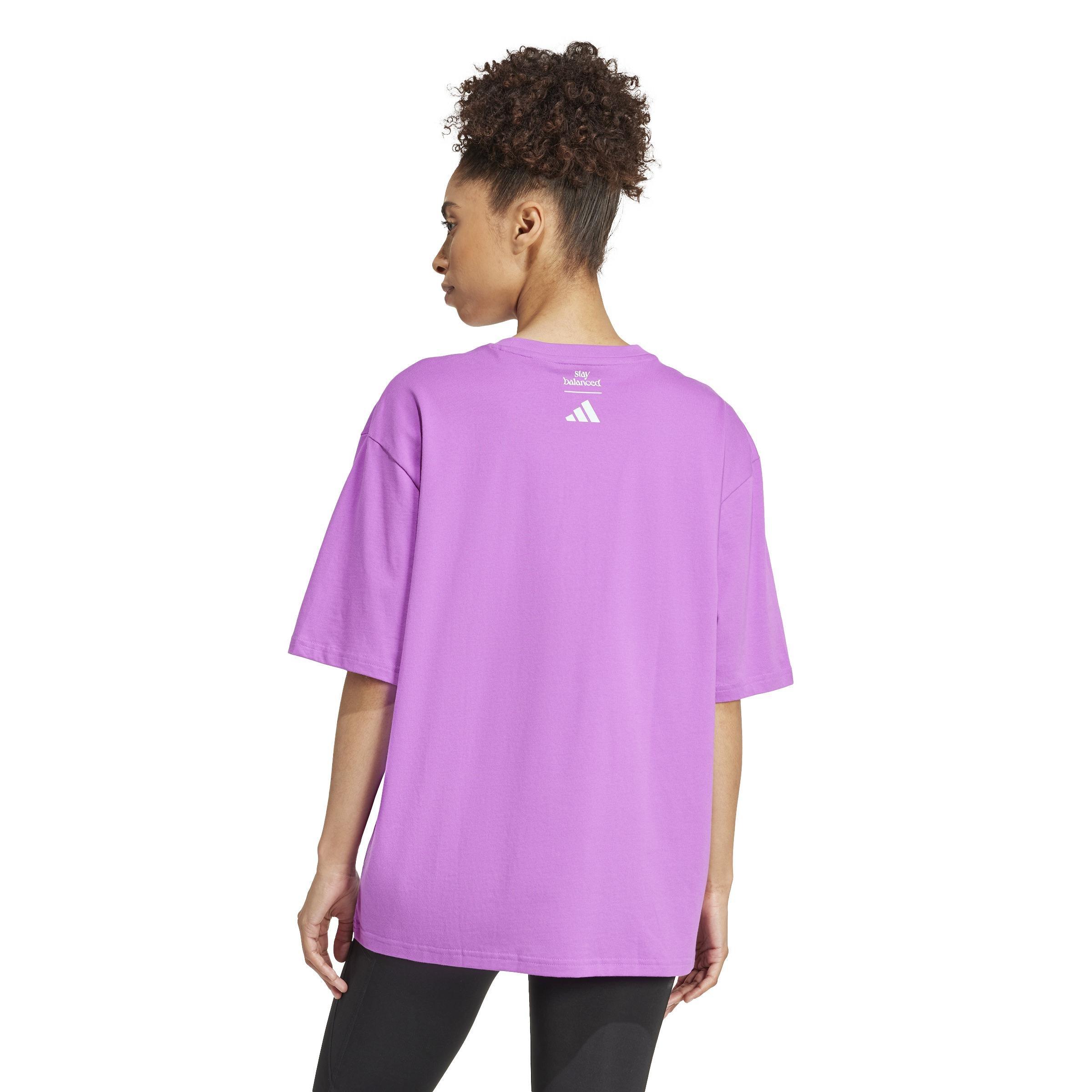 Yoga Stay Balanced Graphic T-Shirt, Purple, A701_ONE, large image number 3