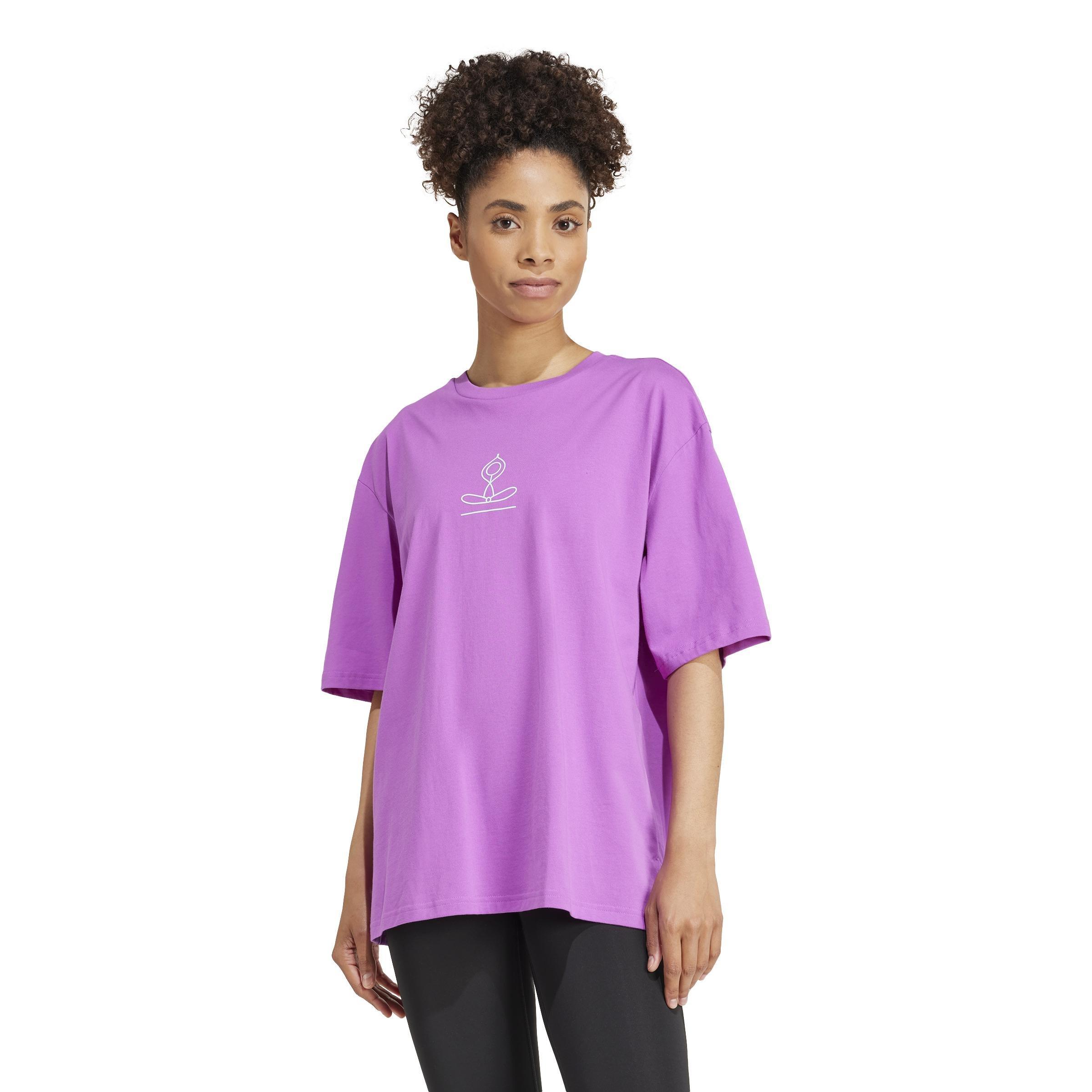 Yoga Stay Balanced Graphic T-Shirt, Purple, A701_ONE, large image number 9