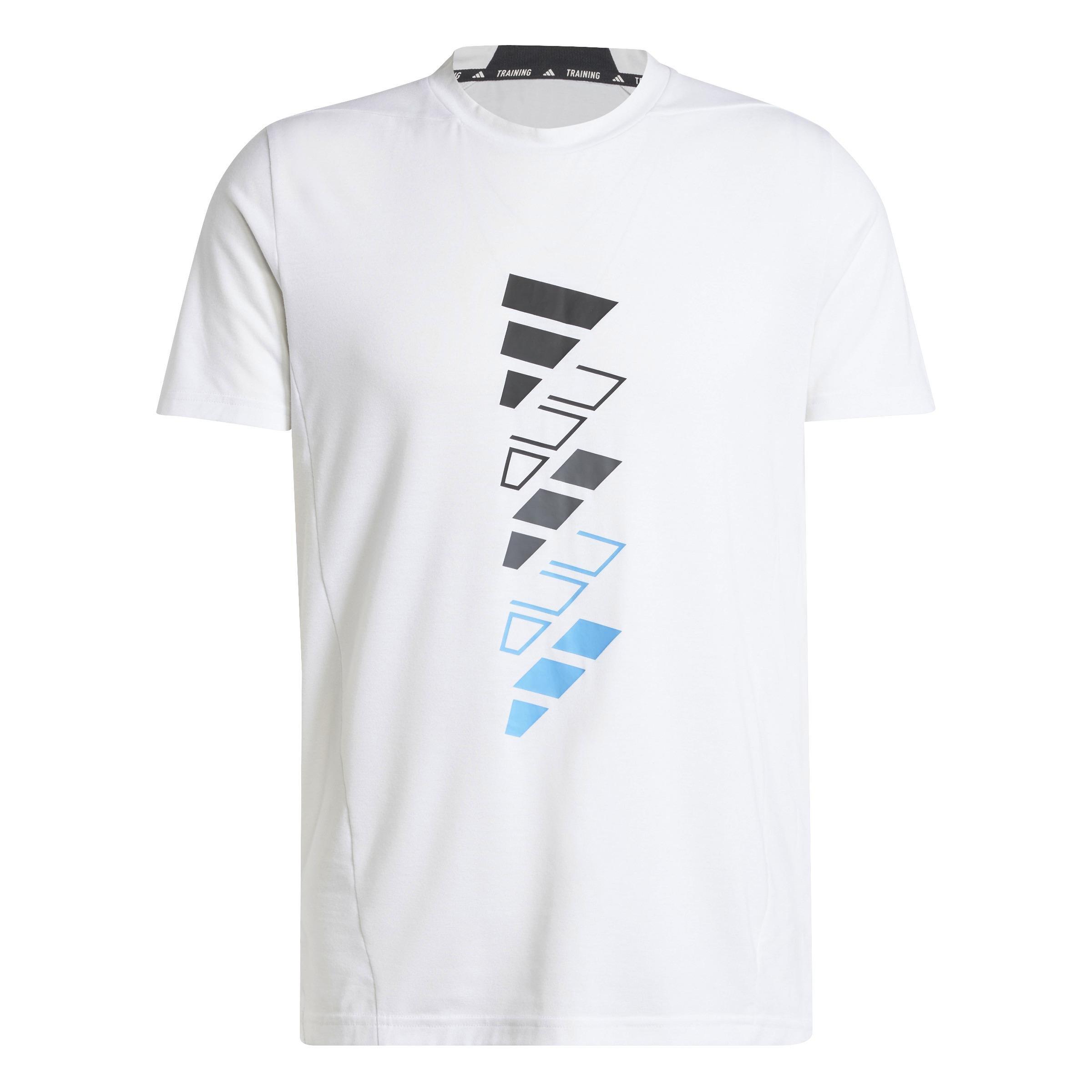 AEROREADY Designed for Training Logo Graphic T-Shirt, White, A701_ONE, large image number 0