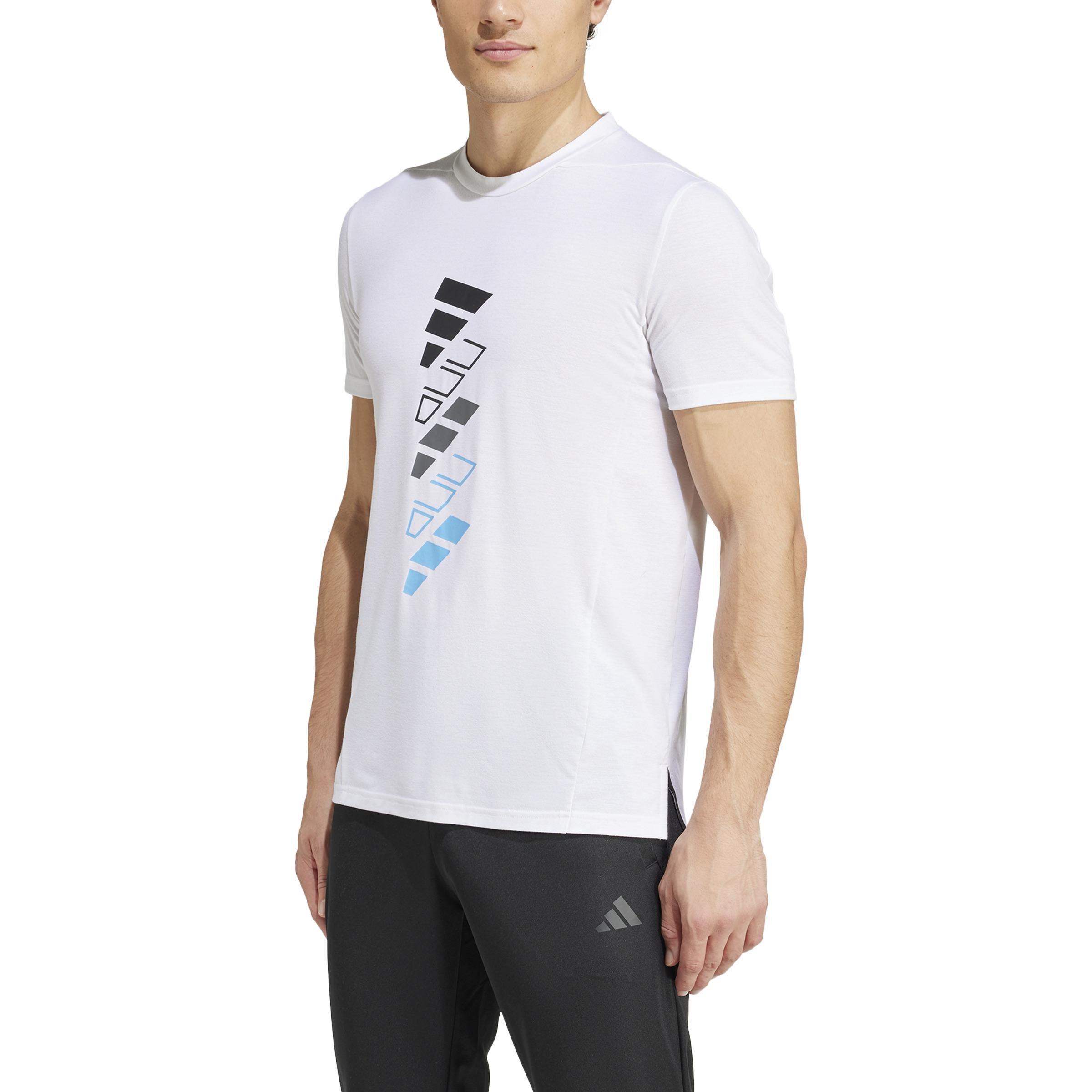 AEROREADY Designed for Training Logo Graphic T-Shirt, White, A701_ONE, large image number 2