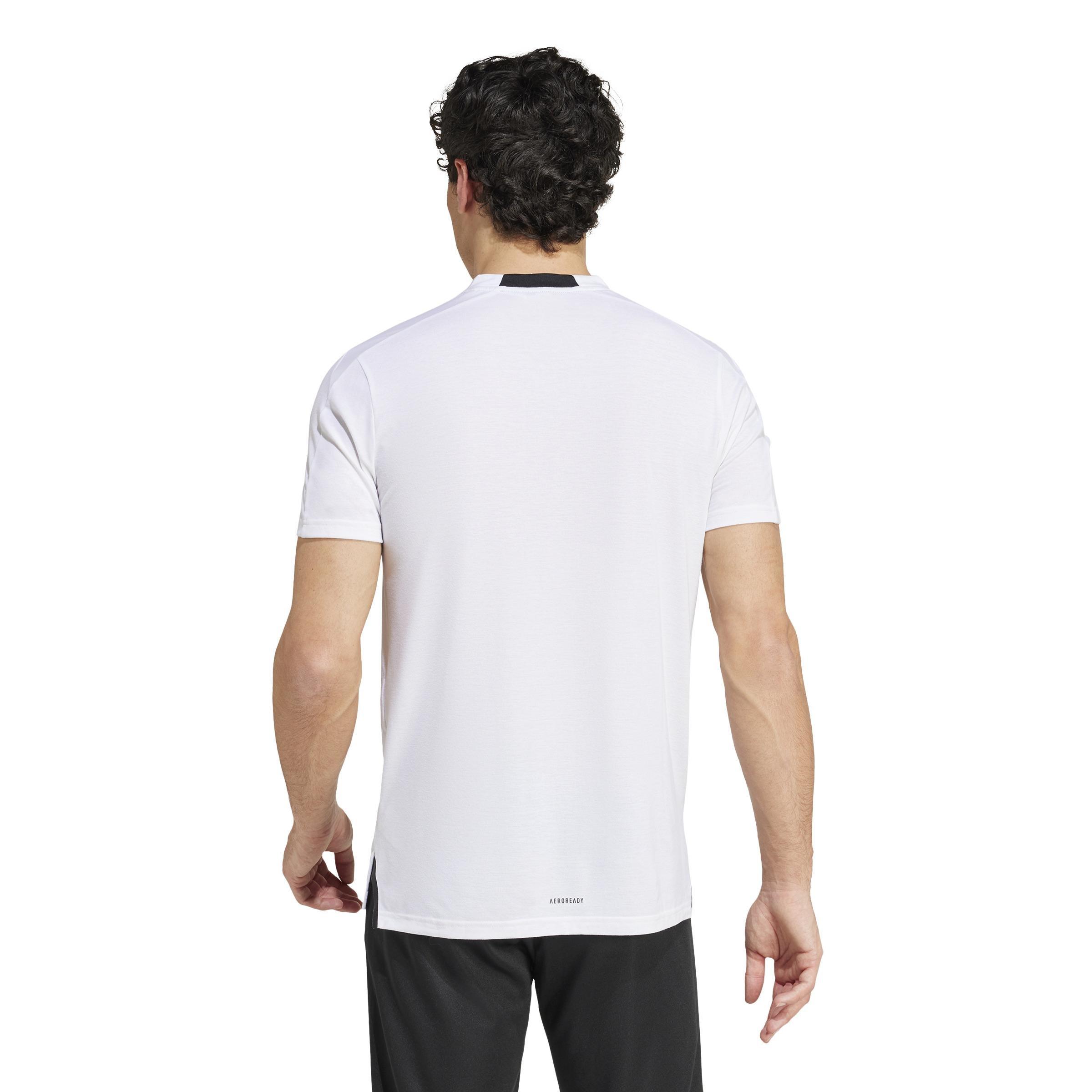 AEROREADY Designed for Training Logo Graphic T-Shirt, White, A701_ONE, large image number 3