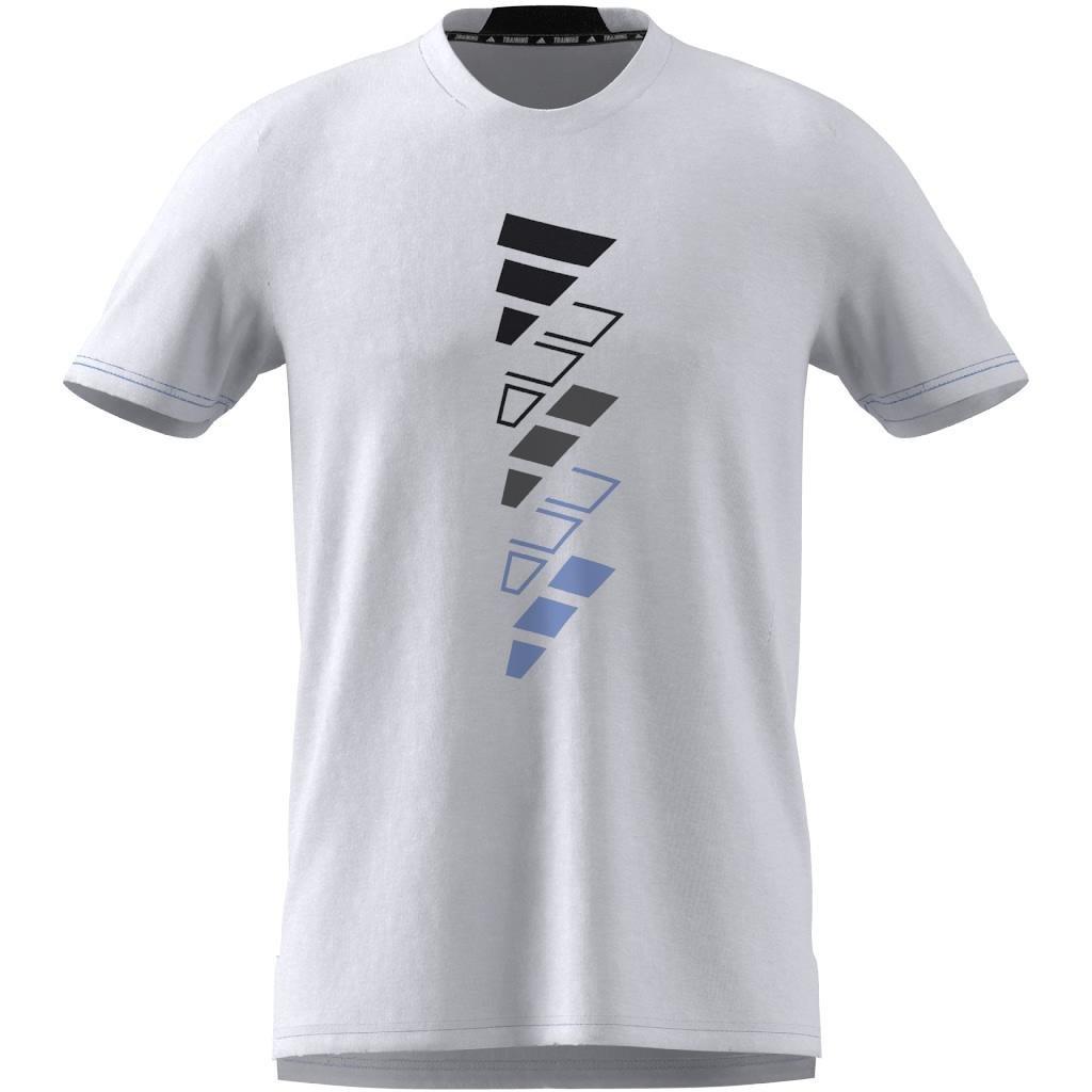 AEROREADY Designed for Training Logo Graphic T-Shirt, White, A701_ONE, large image number 9