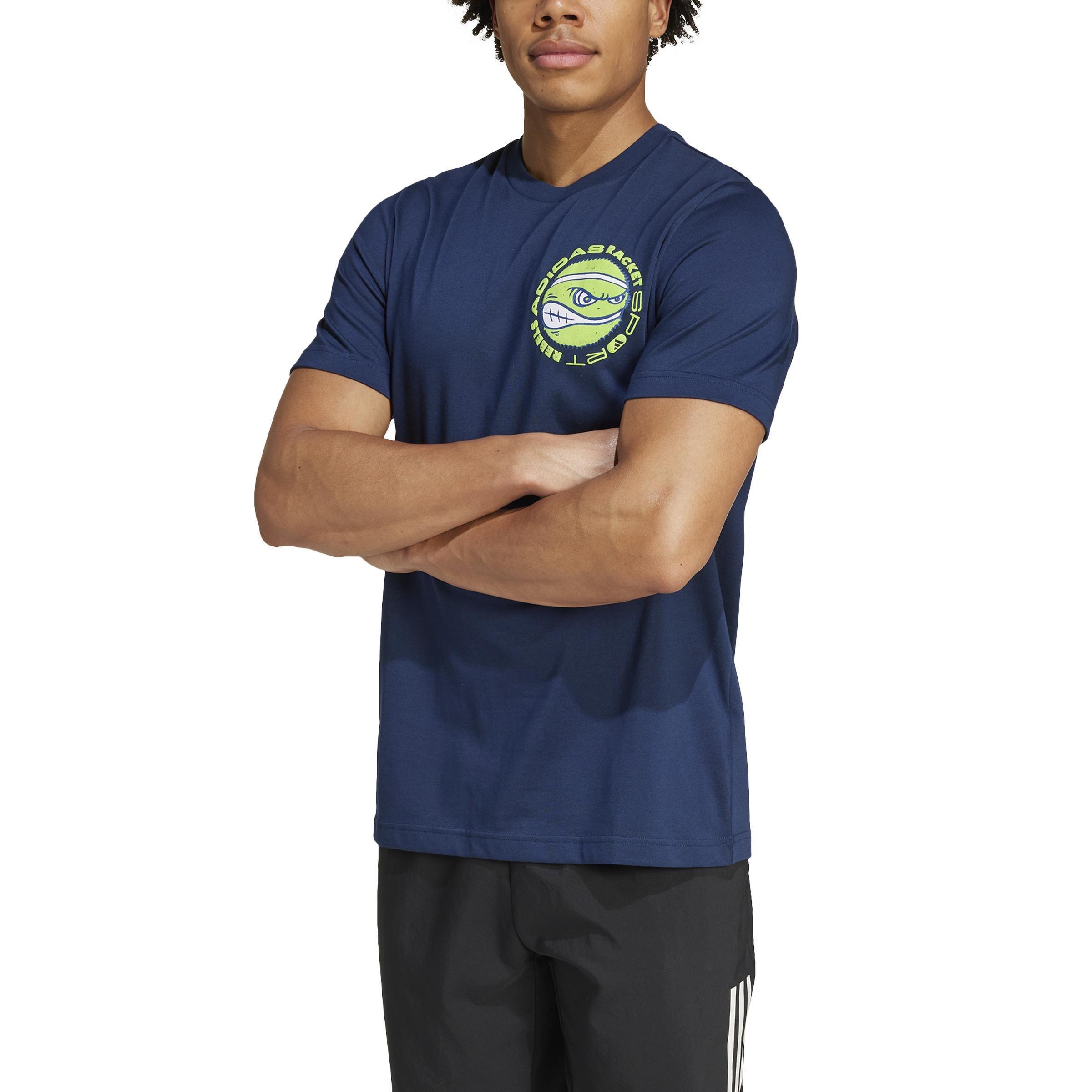 Racket Sport Rebels Graphic T-Shirt, Blue, A701_ONE, large image number 0