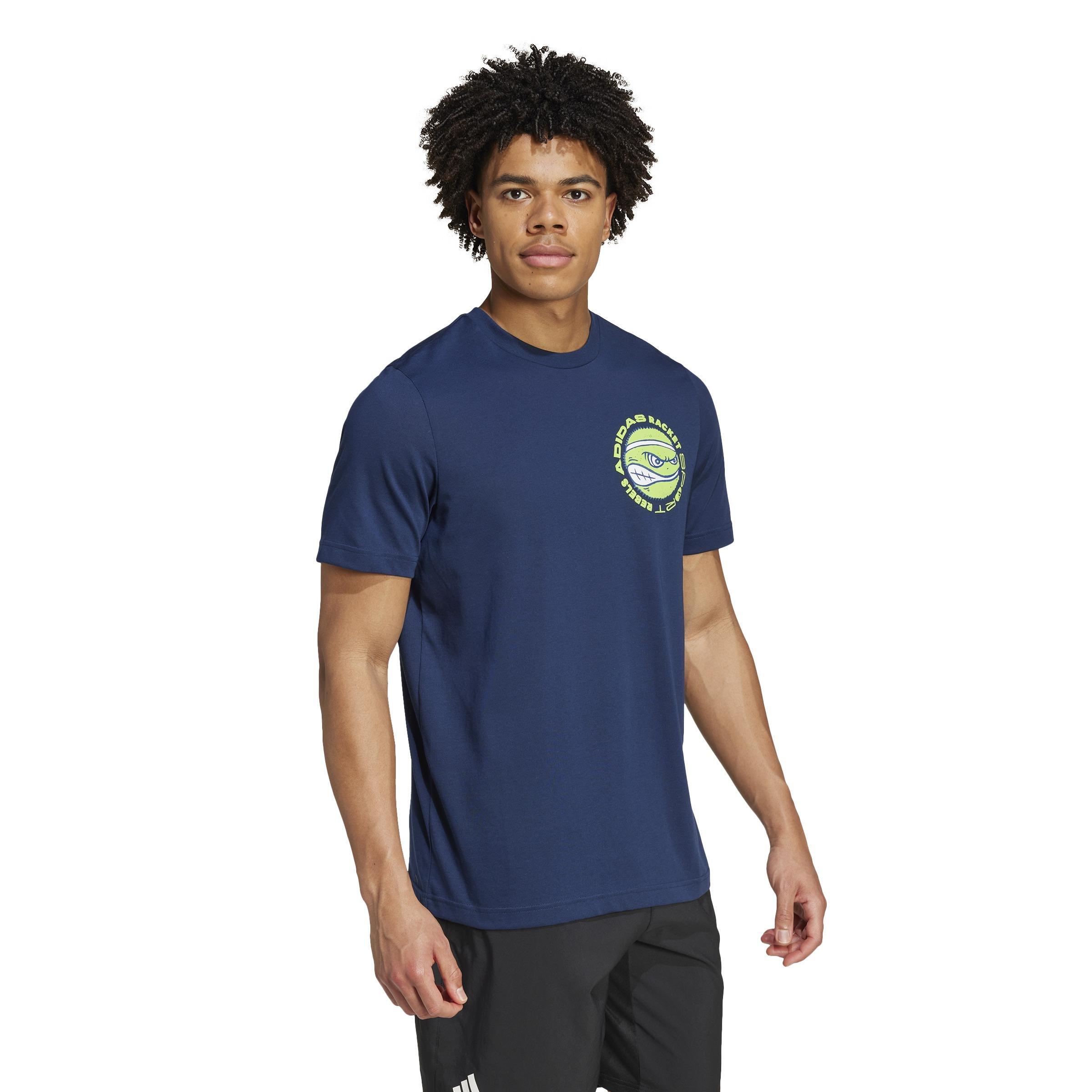 Racket Sport Rebels Graphic T-Shirt, Blue, A701_ONE, large image number 1