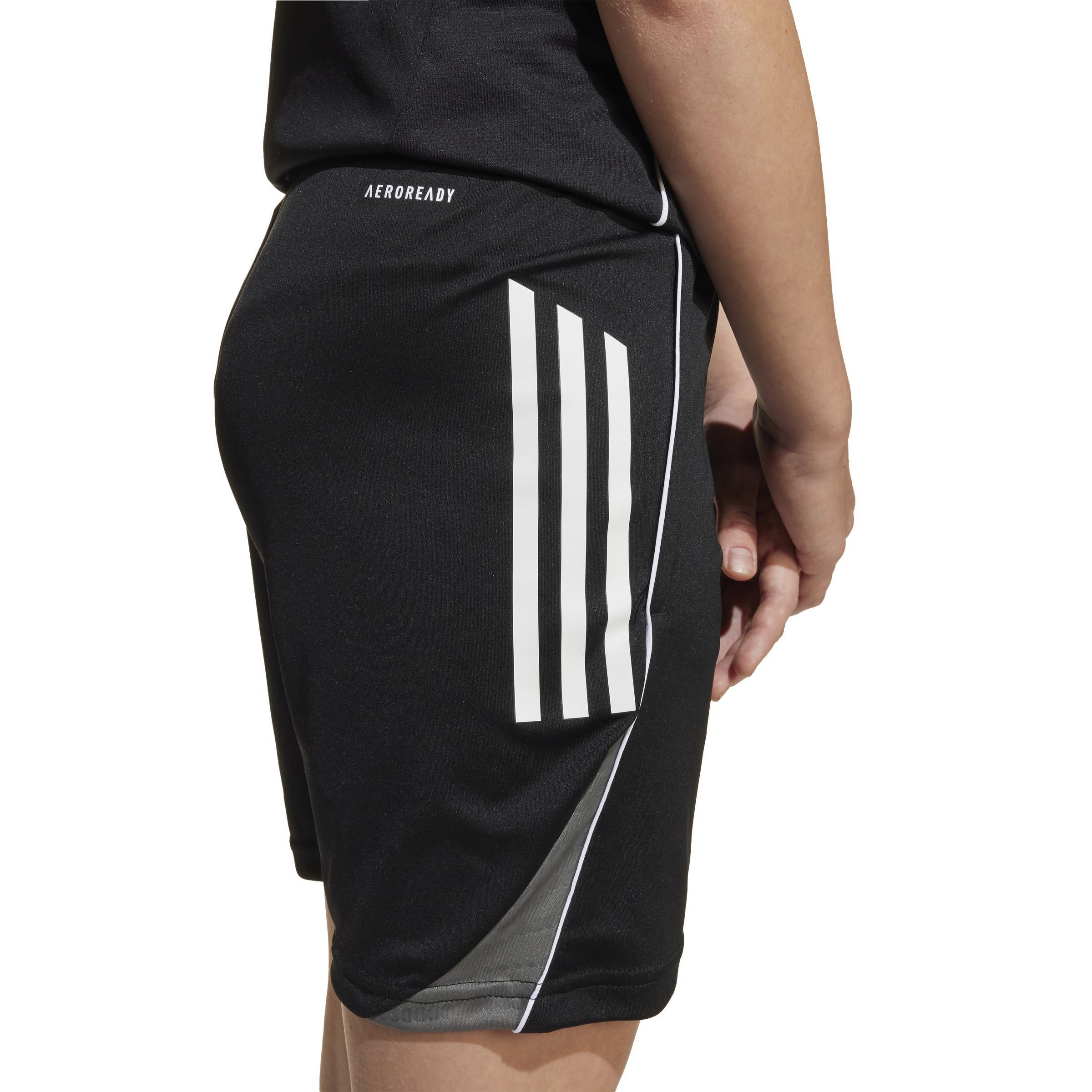 Unisex Kids Tiro 25 Competition Training Shorts, Black, A701_ONE, large image number 3