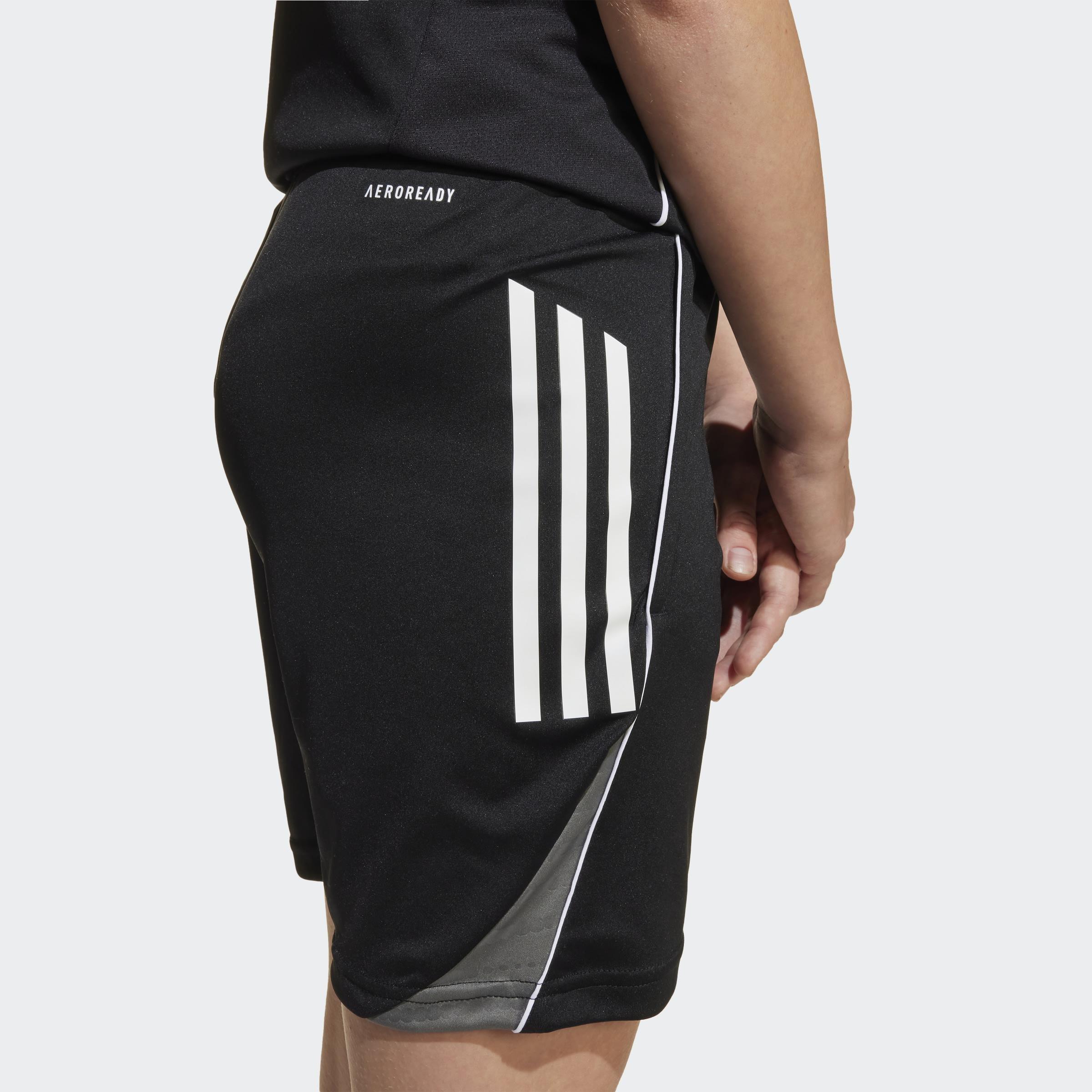 Unisex Kids Tiro 25 Competition Training Shorts, Black, , large image number 6