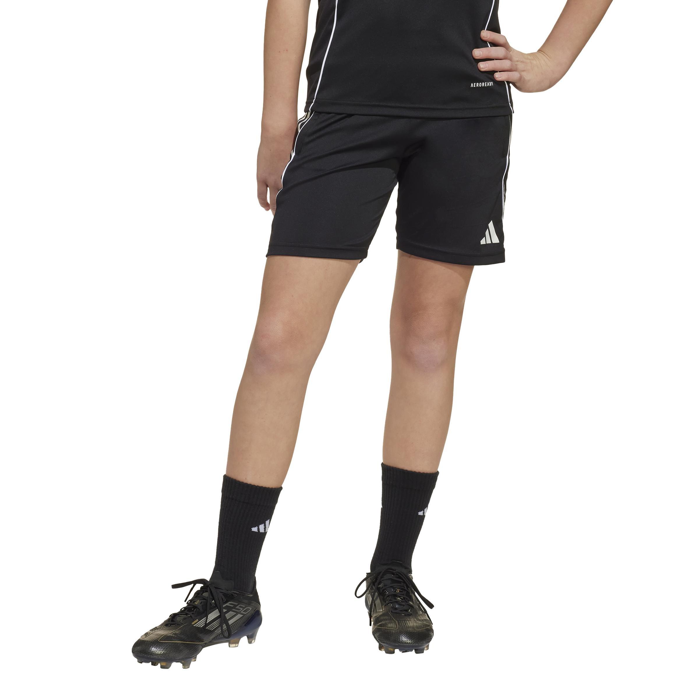 Unisex Kids Tiro 25 Competition Training Shorts, Black, A701_ONE, large image number 6