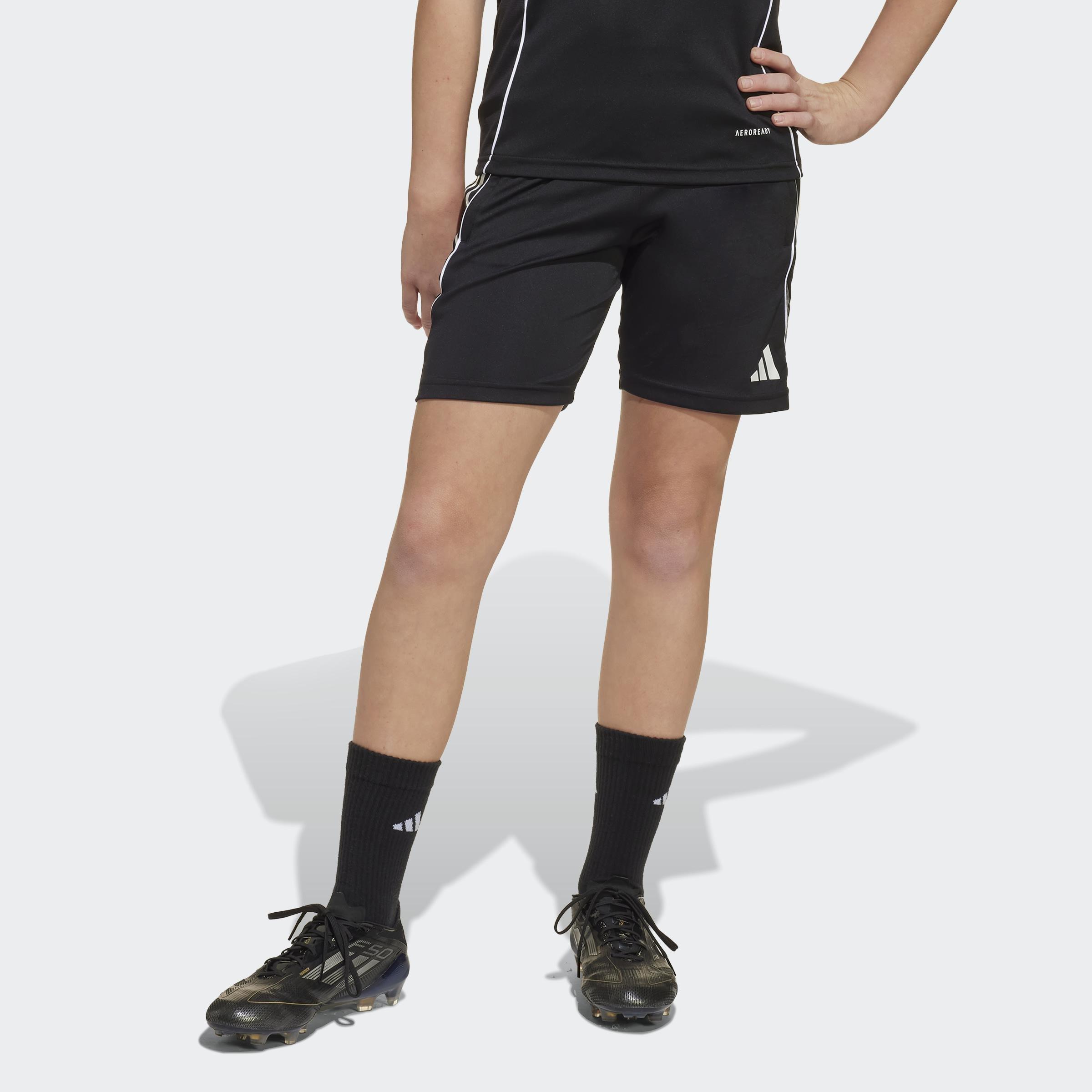 Unisex Kids Tiro 25 Competition Training Shorts, Black, , large image number 11