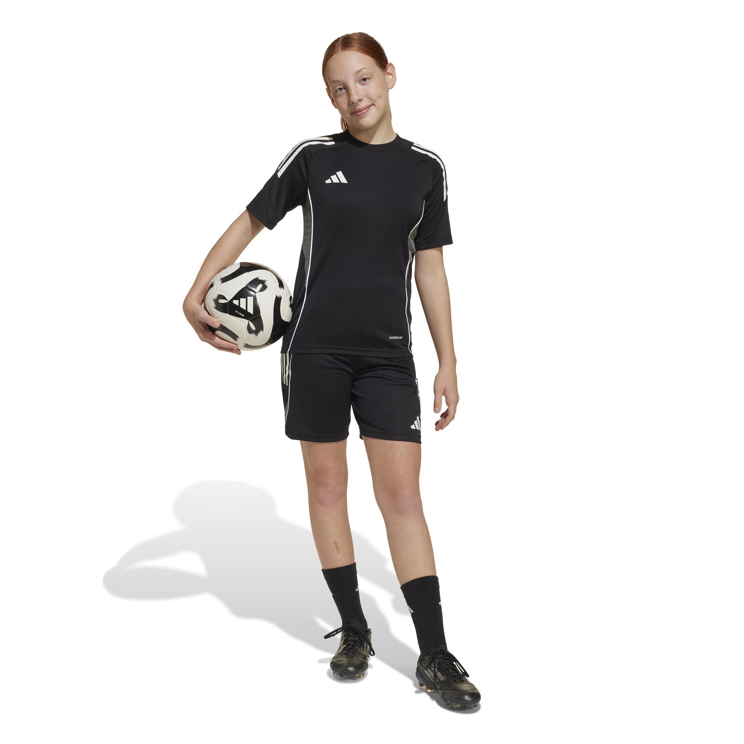 Unisex Kids Tiro 25 Competition Training Jersey, Black, , large image number 6