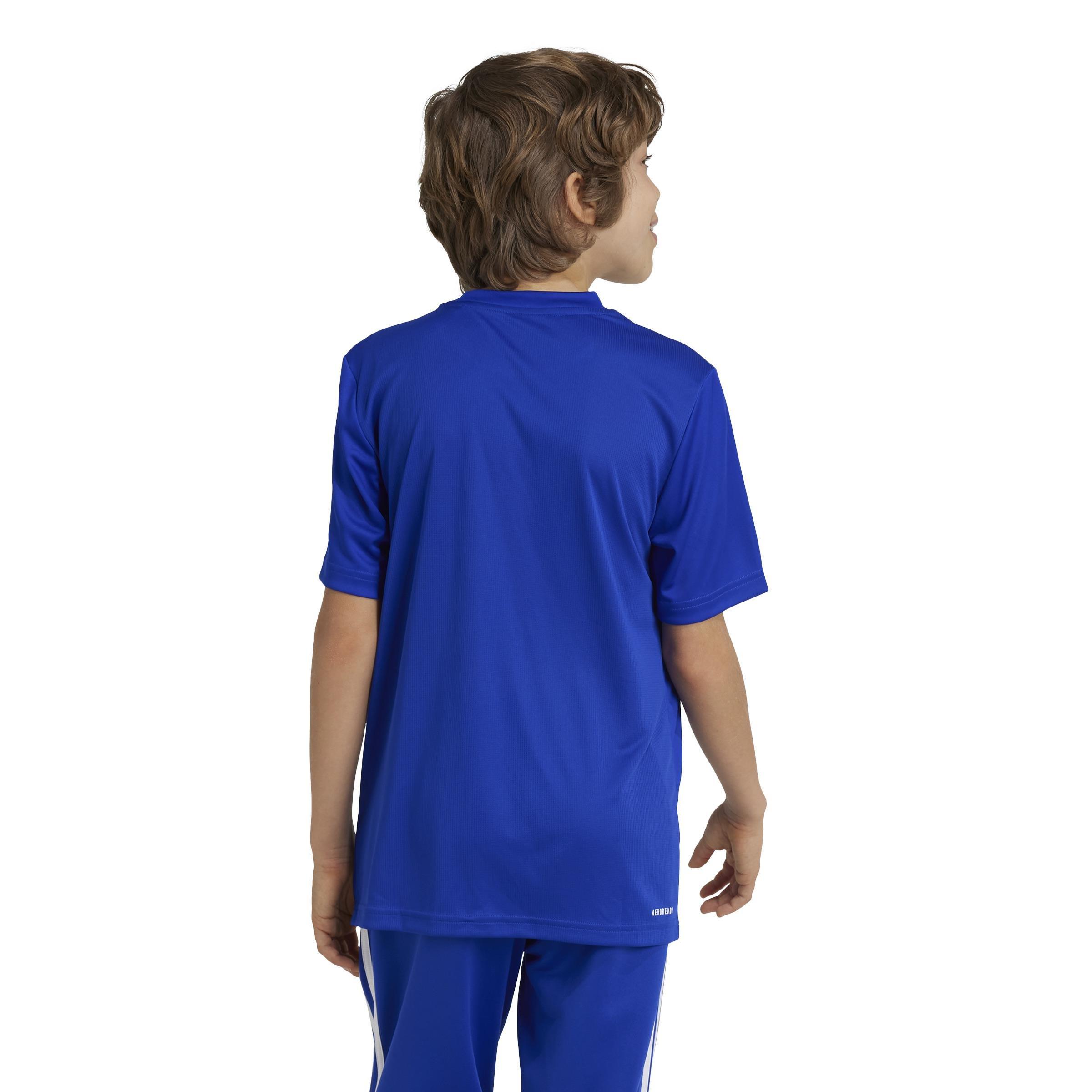 Kids Unisex Train Essentials Logo Regular Fit T-Shirt, Blue, A701_ONE, large image number 3