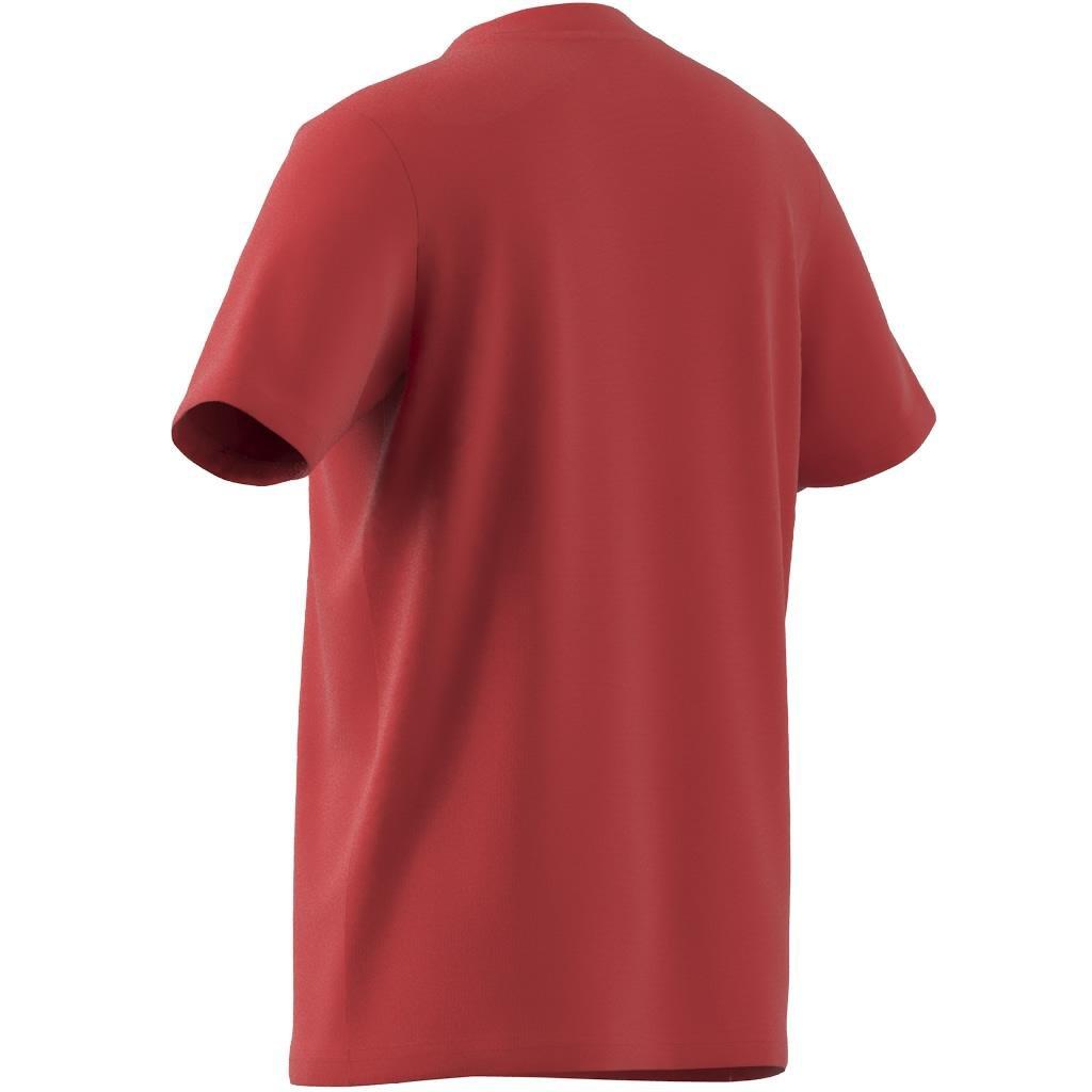 Unisex Train Essentials Logo Regular Fit T-Shirt, Red, A701_ONE, large image number 6