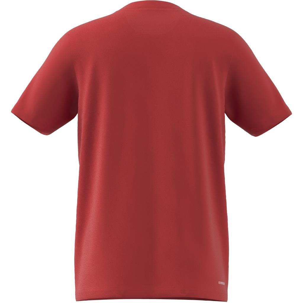 Unisex Train Essentials Logo Regular Fit T-Shirt, Red, A701_ONE, large image number 8