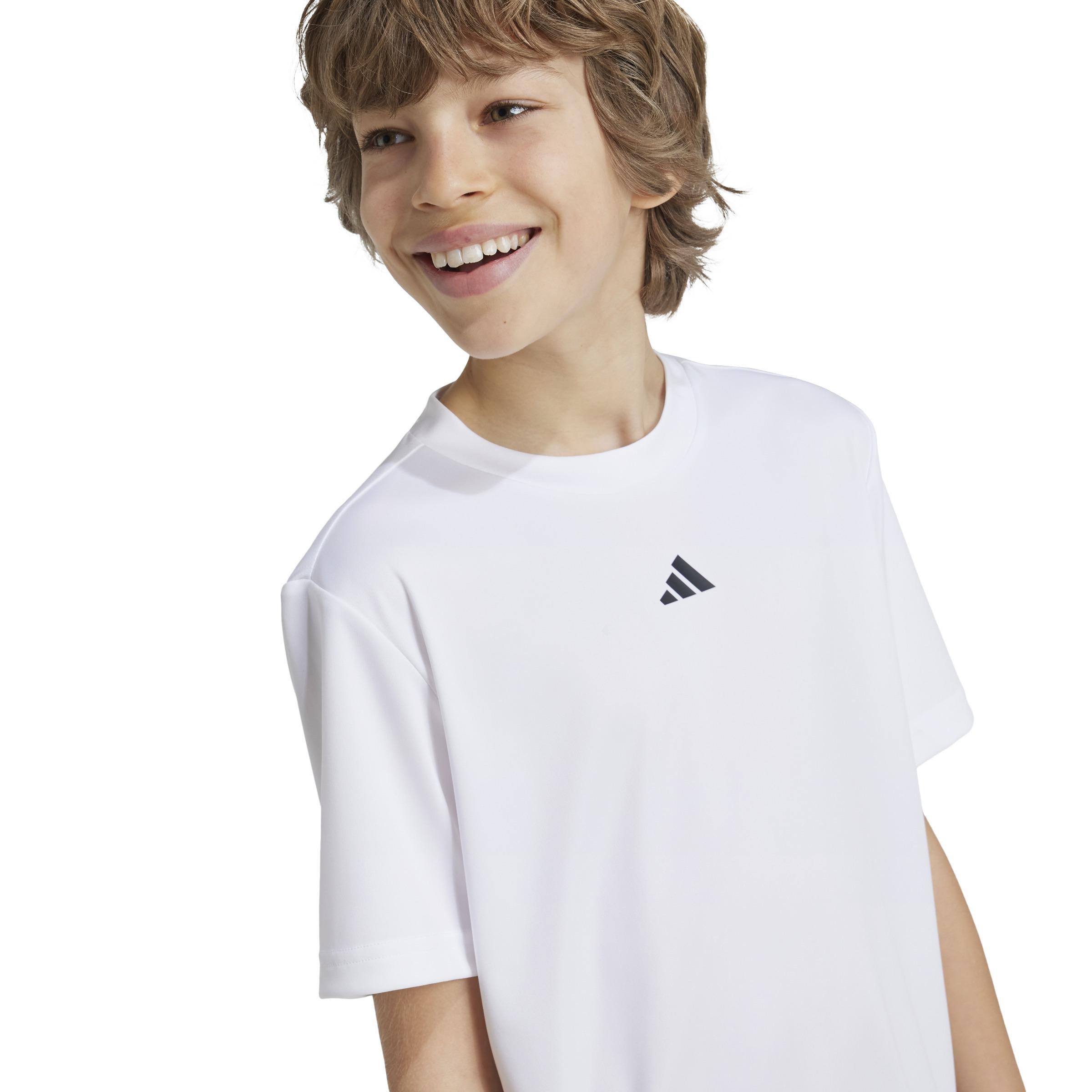 Unisex Kids Train Essentials Logo Regular Fit T-Shirt, White, , large image number 4