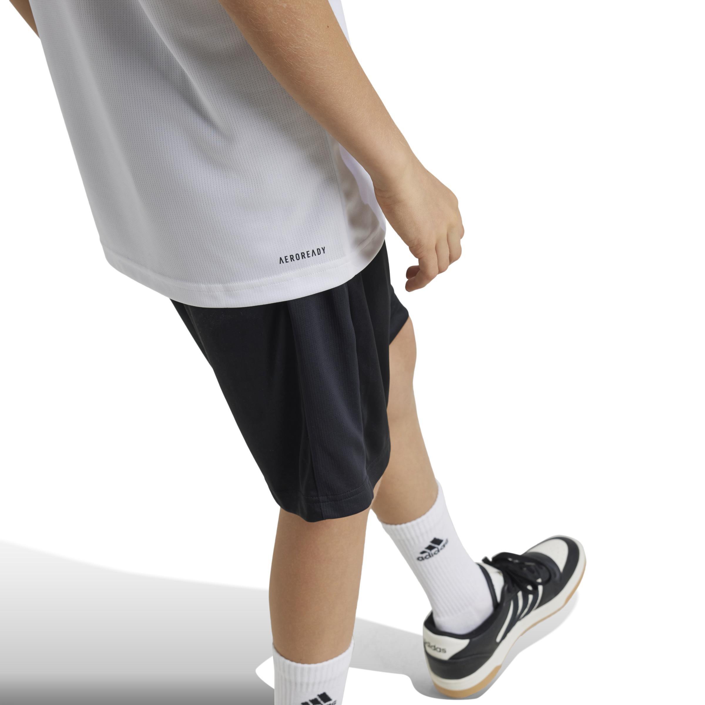Unisex Kids Train Essentials Logo Regular Fit T-Shirt, White, , large image number 5