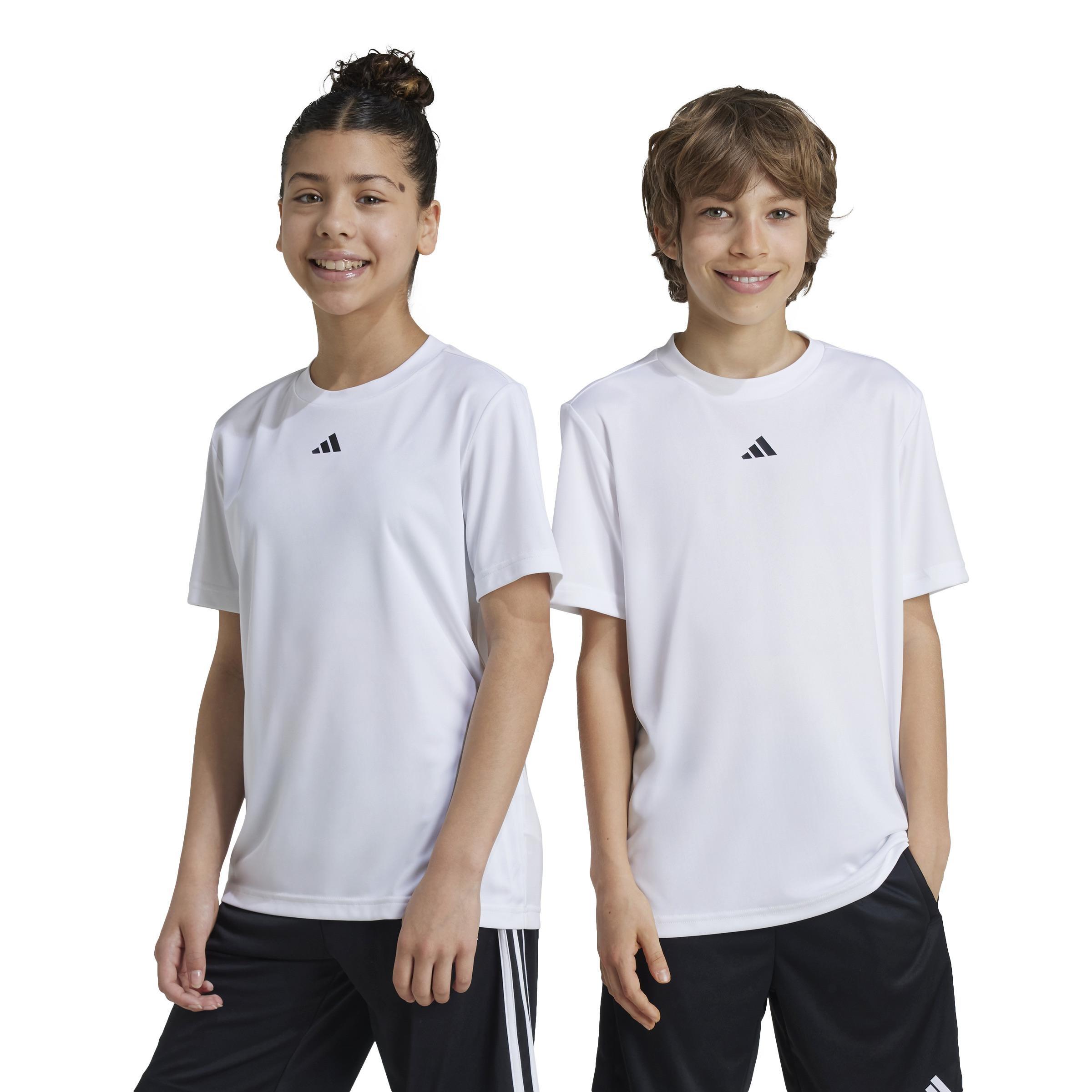 Unisex Kids Train Essentials Logo Regular Fit T-Shirt, White, , large image number 12