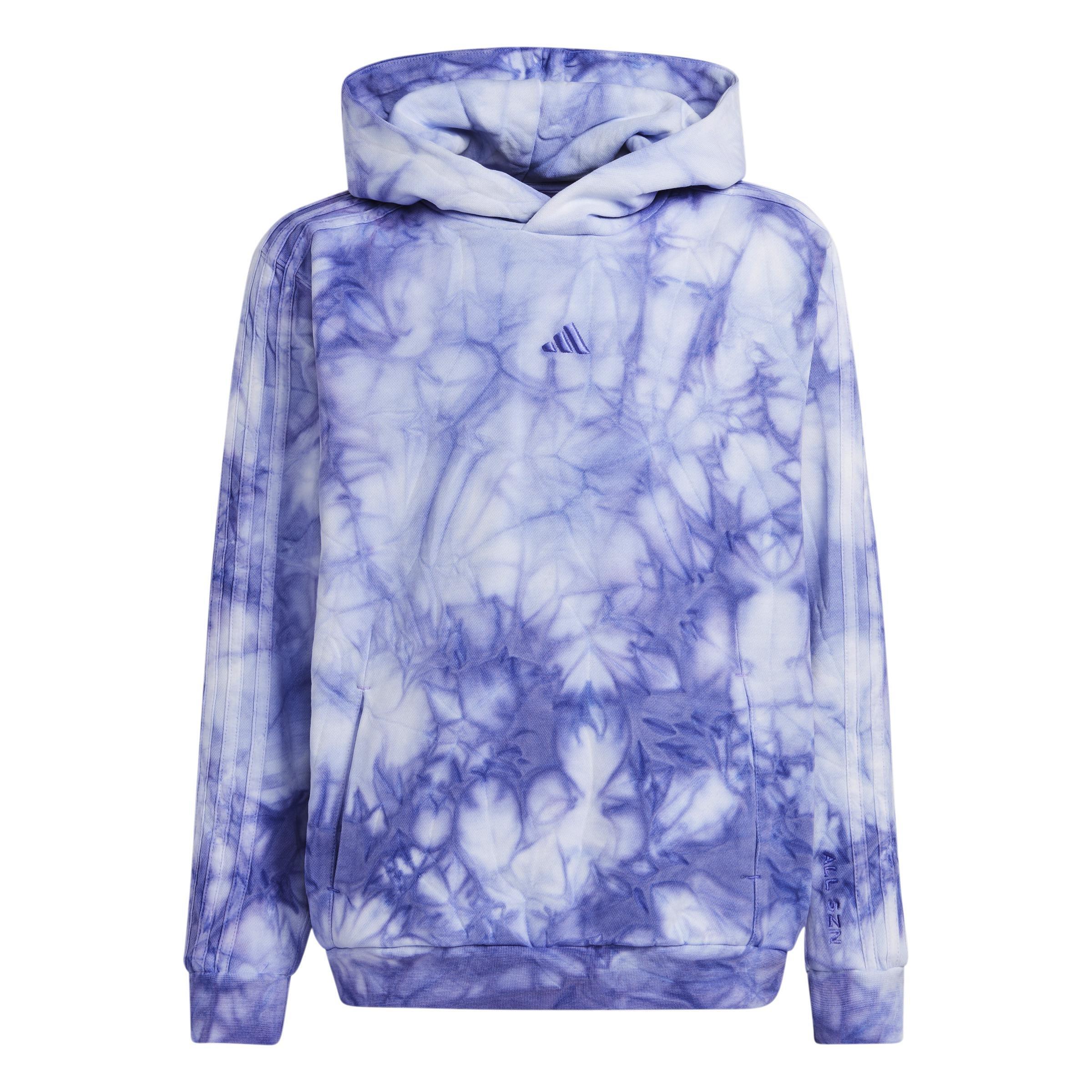 ALL SZN Tie-Dye Hoodie, Blue, A701_ONE, large image number 1