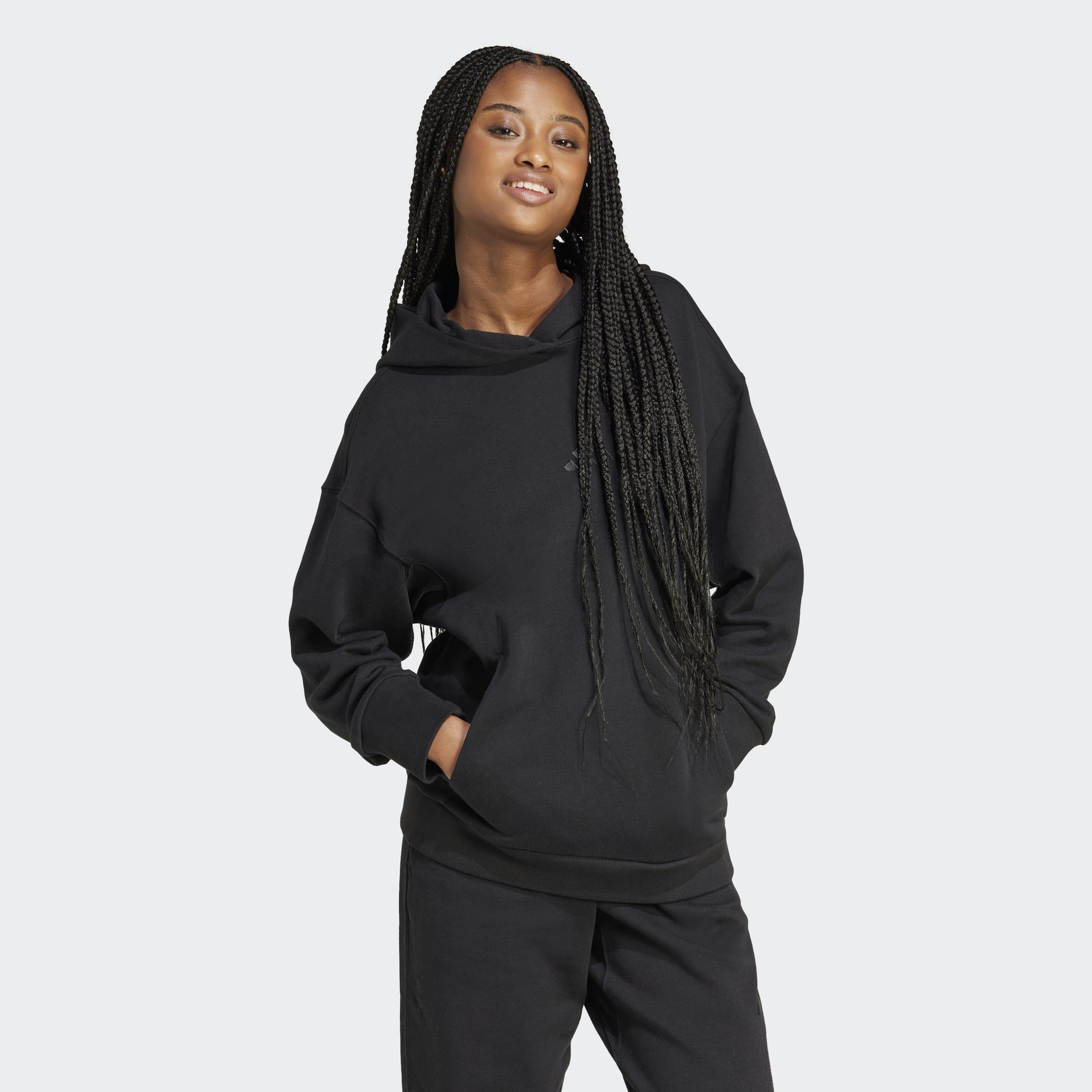 ALL SZN French Terry Loose Hoodie, Black, A701_ONE, large image number 5