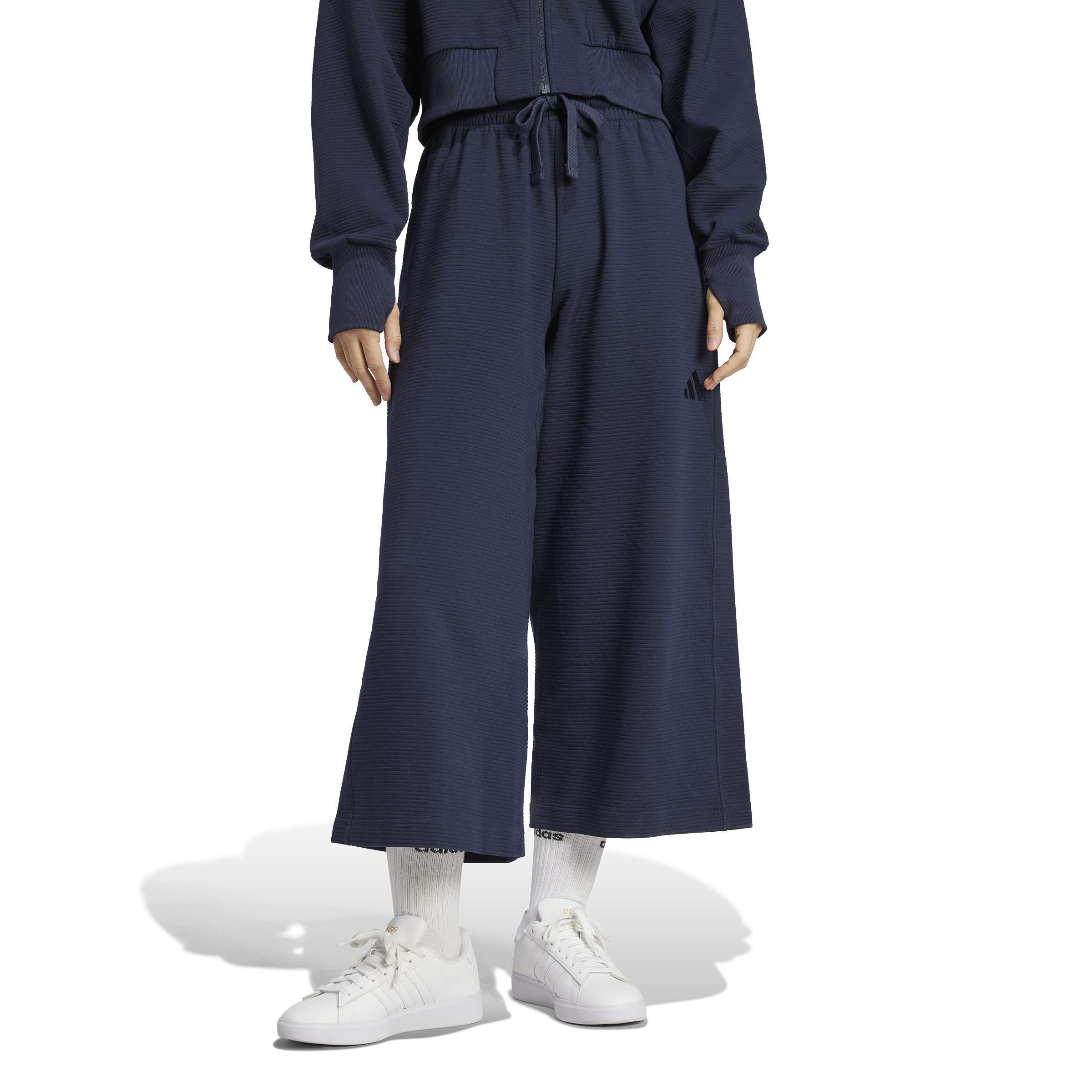 All Szn Rib 7/8-Length Wide Leg Joggers, Blue, A701_ONE, large image number 0