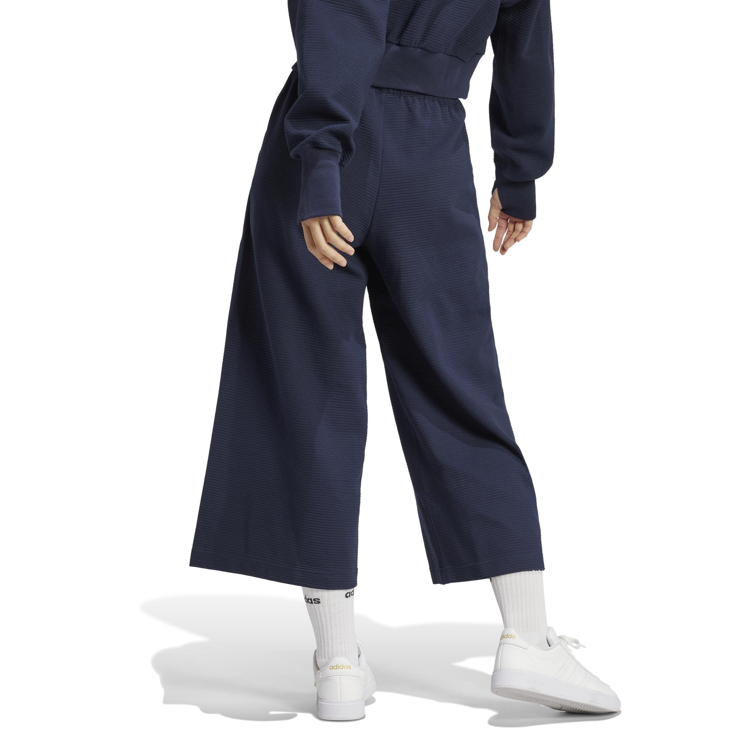 All Szn Rib 7/8-Length Wide Leg Joggers, Blue, A701_ONE, large image number 2