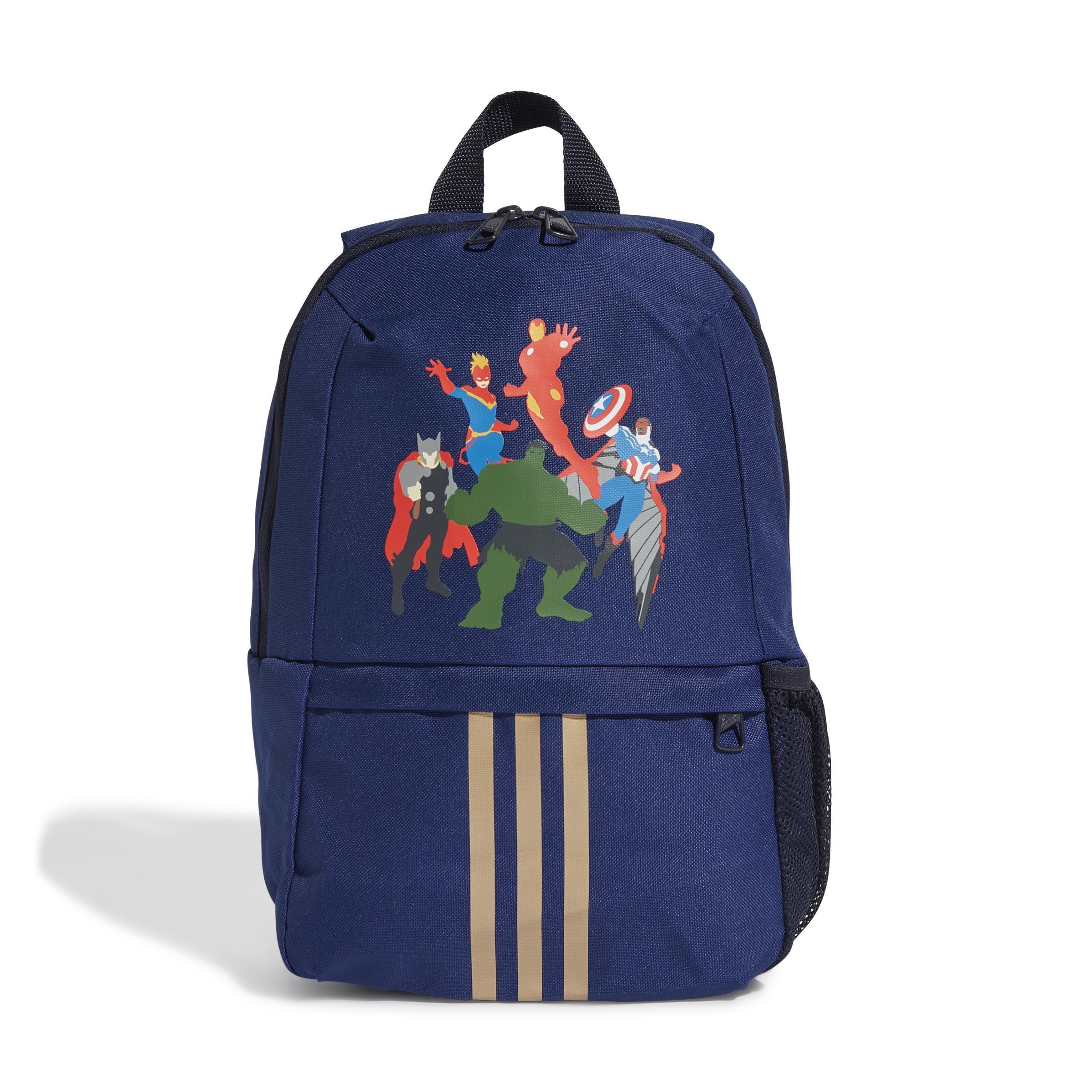 Kids Unisex adidas Marvel Avengers Backpack, Blue, , large image number 2