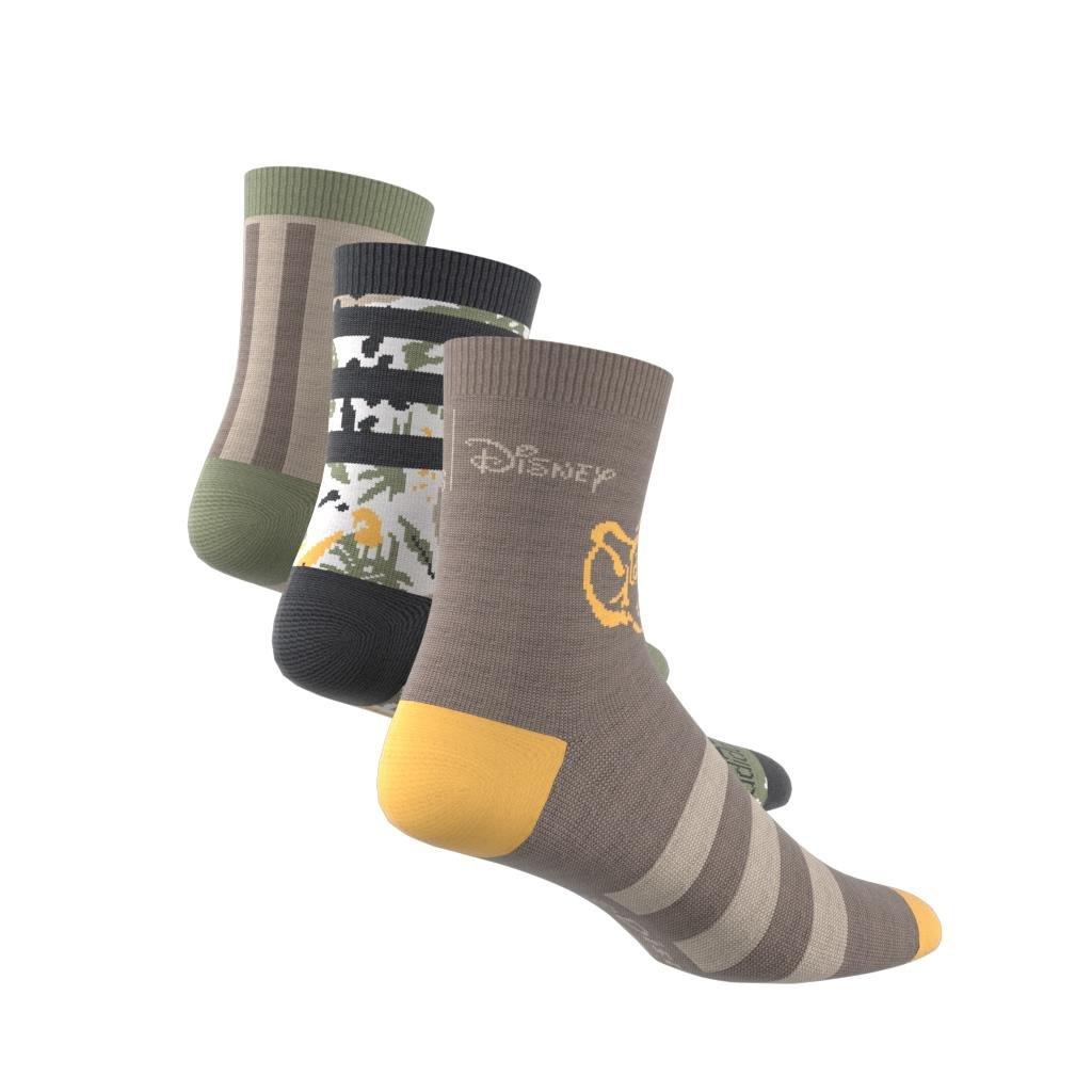 Unisex Kids Disney Lion King Socks - Set Of 3, Brown, A701_ONE, large image number 4