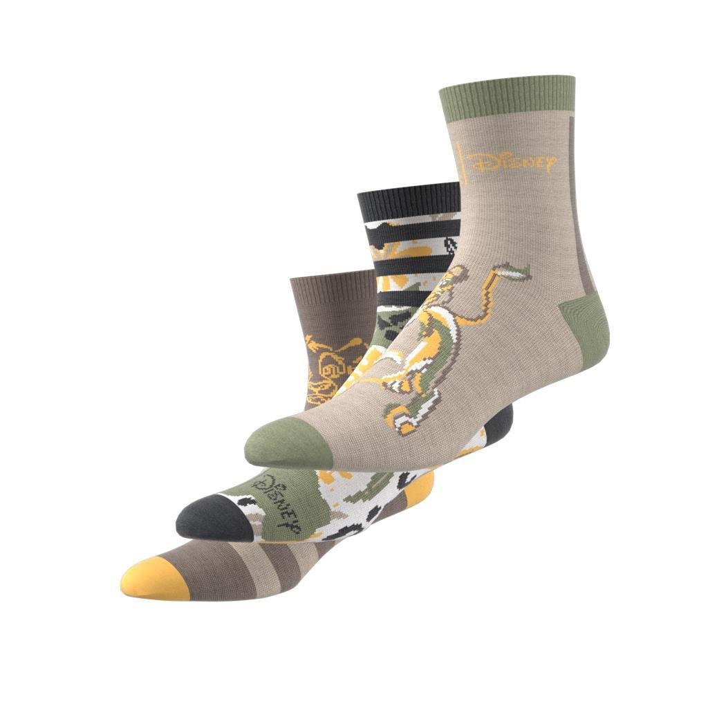 Unisex Kids Disney Lion King Socks - Set Of 3, Brown, A701_ONE, large image number 5