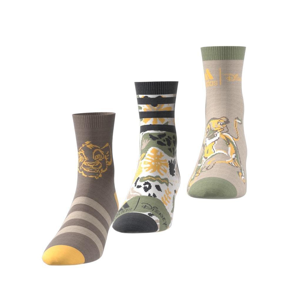Unisex Kids Disney Lion King Socks - Set Of 3, Brown, A701_ONE, large image number 6