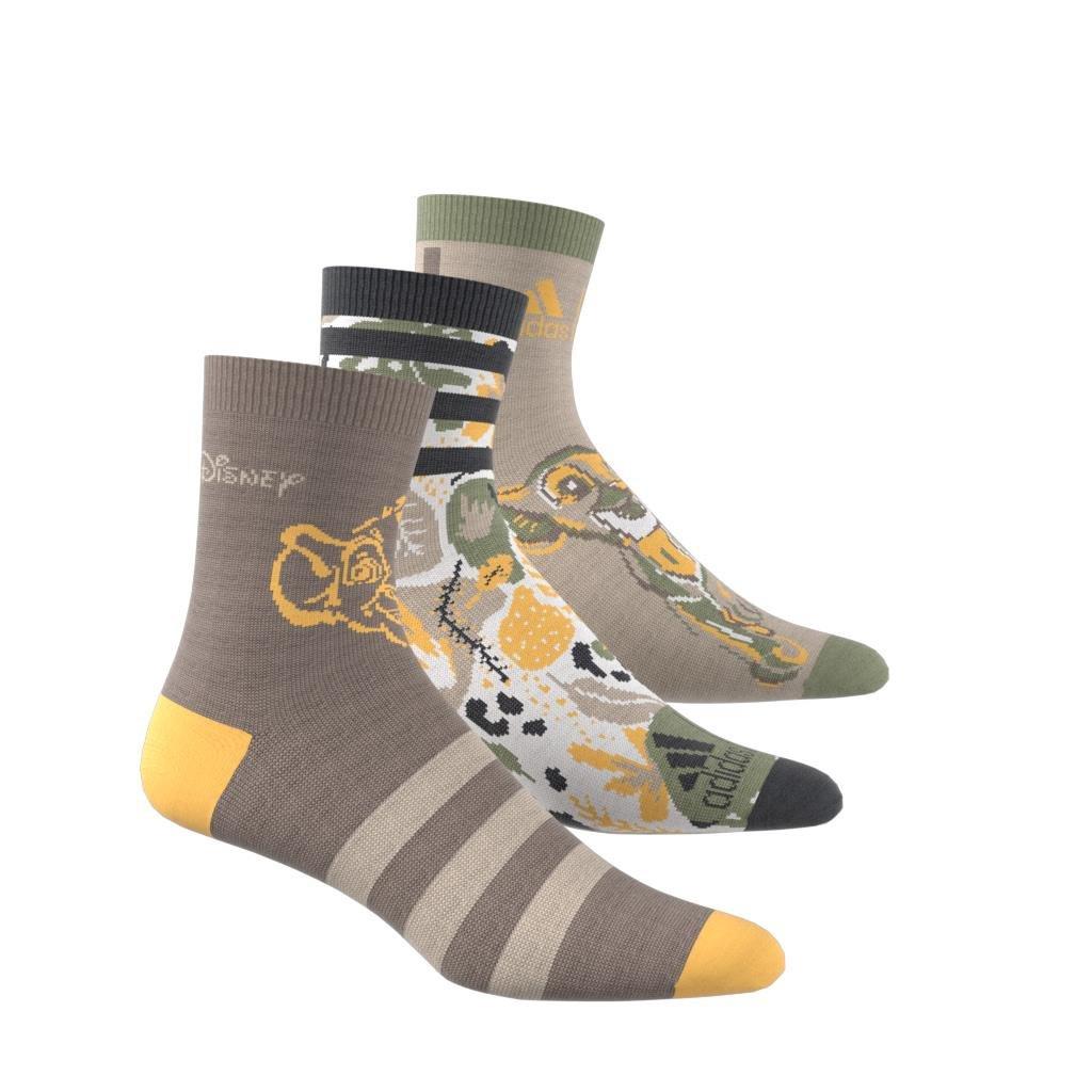 Unisex Kids Disney Lion King Socks - Set Of 3, Brown, A701_ONE, large image number 7