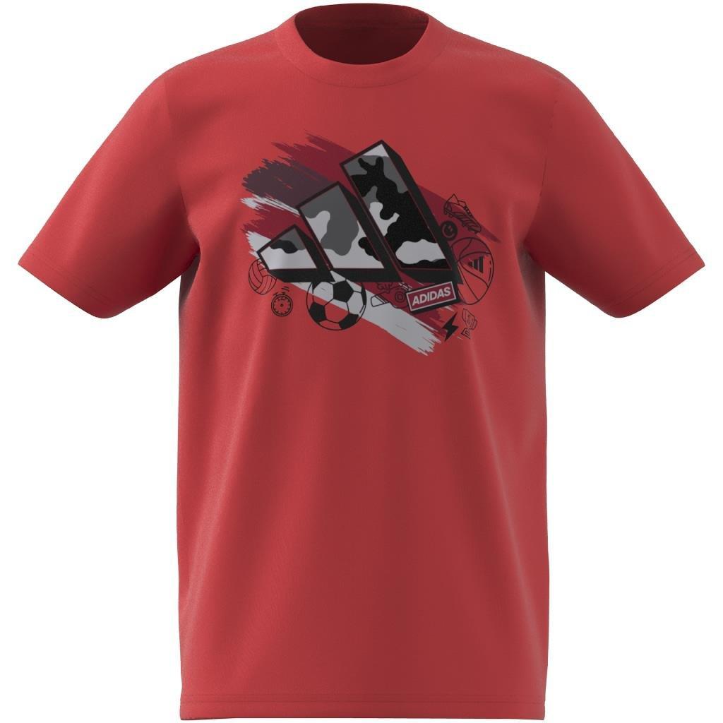 Unisex Training Graphic T-Shirt, Red, A701_ONE, large image number 12