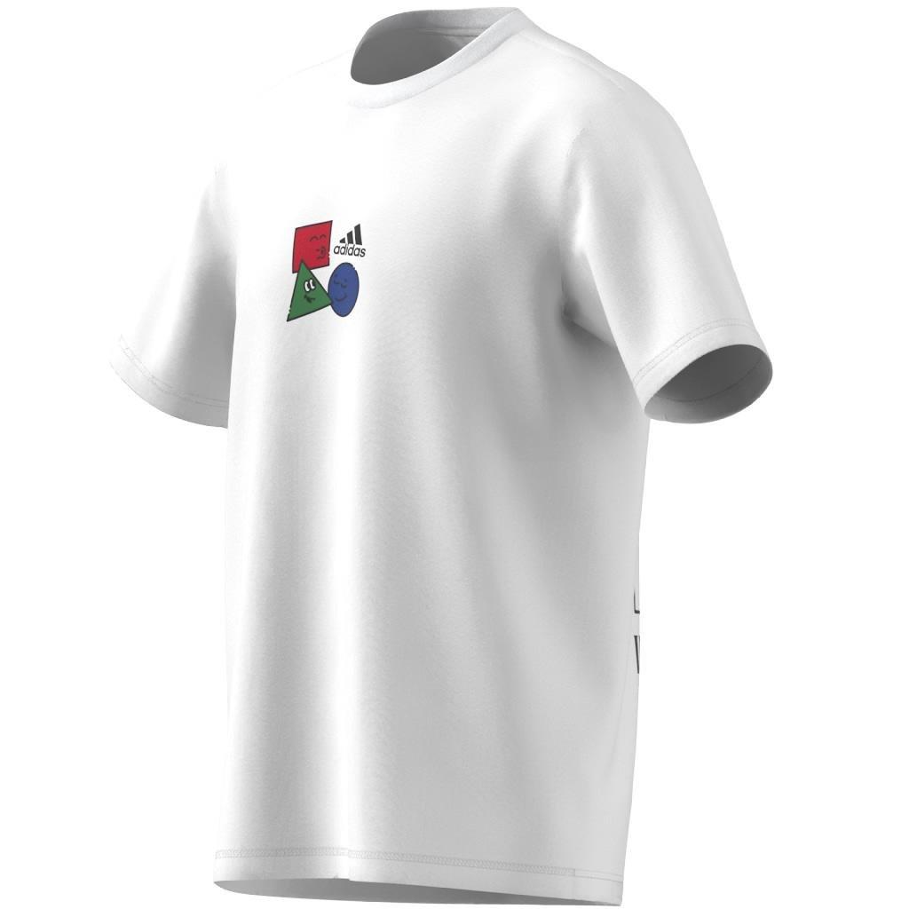 Positivity Shapes Graphic T-Shirt, White, A701_ONE, large image number 6