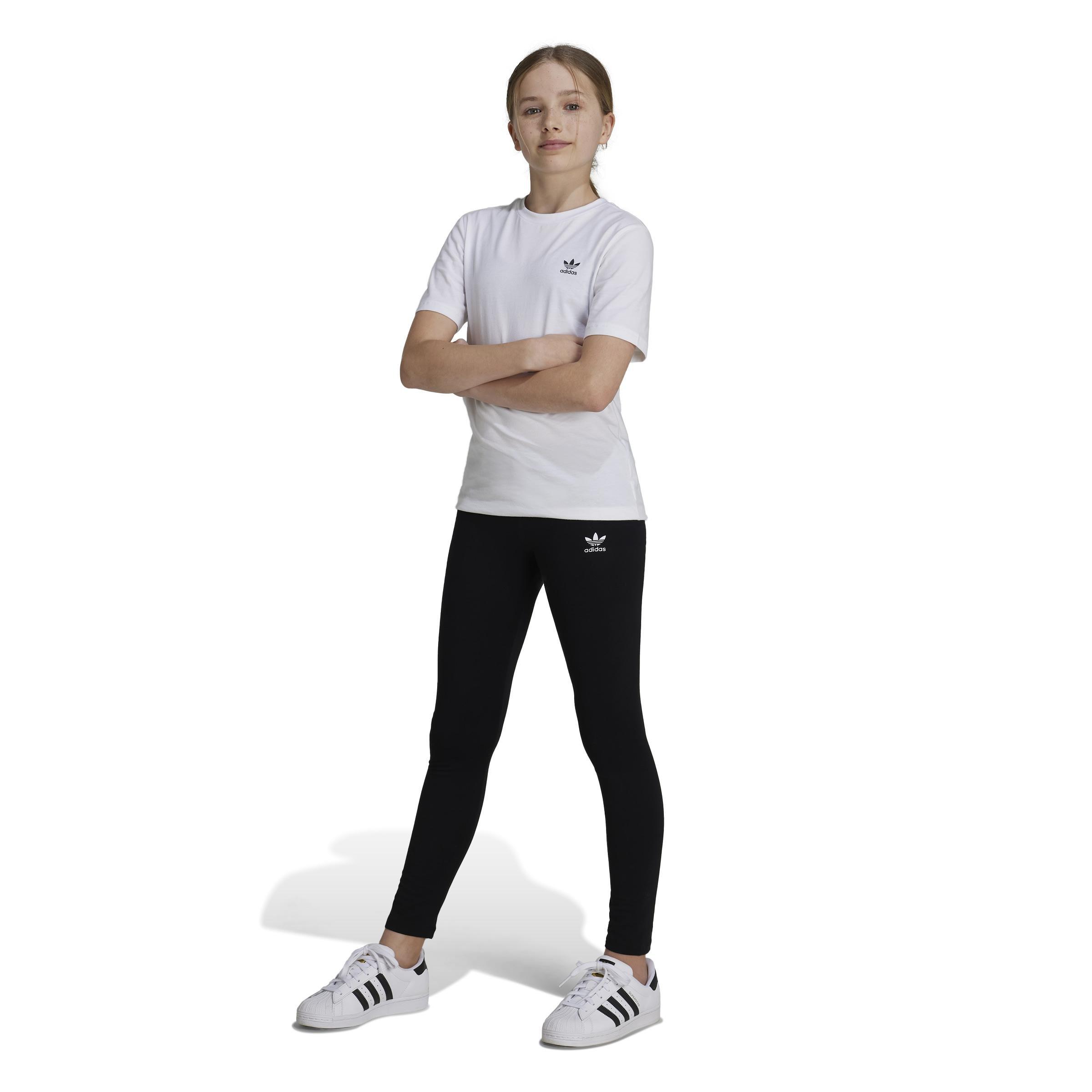 Kids Girls Leggings, Black, A701_ONE, large image number 5