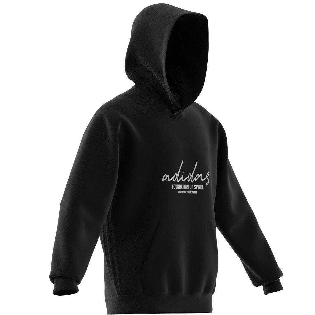 Brand Love Fleece Hoodie, Black, A701_ONE, large image number 8