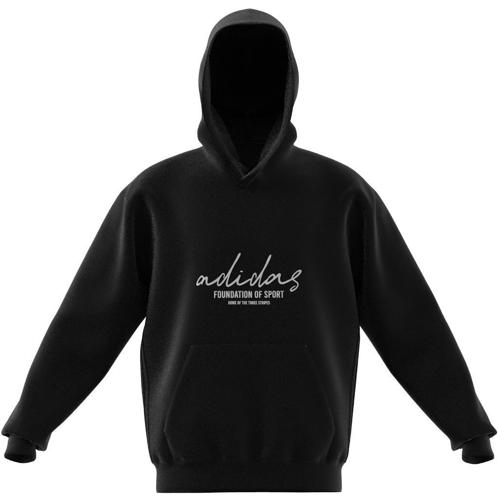 Brand Love Fleece Hoodie, Black, A701_ONE, large image number 10