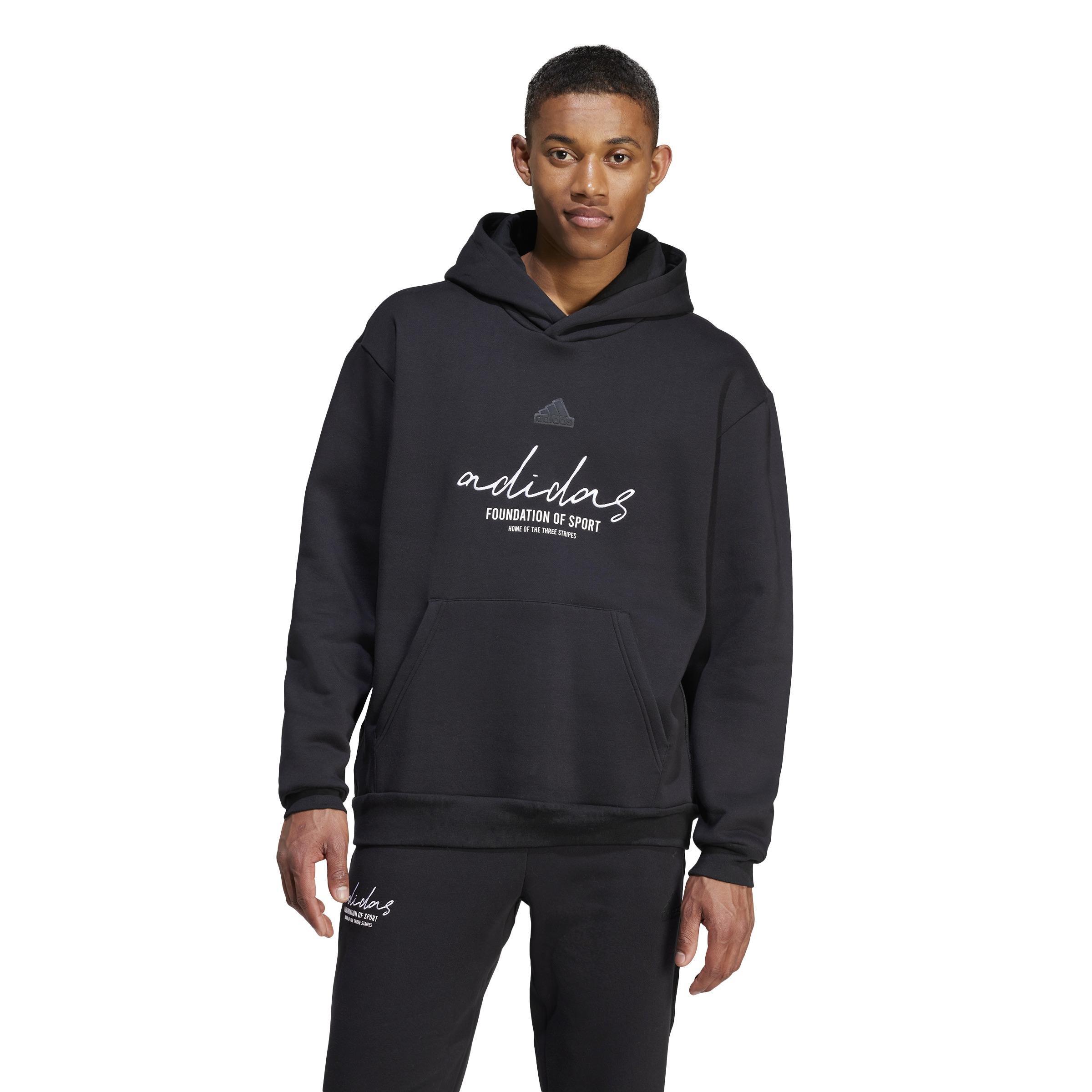 Brand Love Fleece Hoodie, Black, A701_ONE, large image number 13