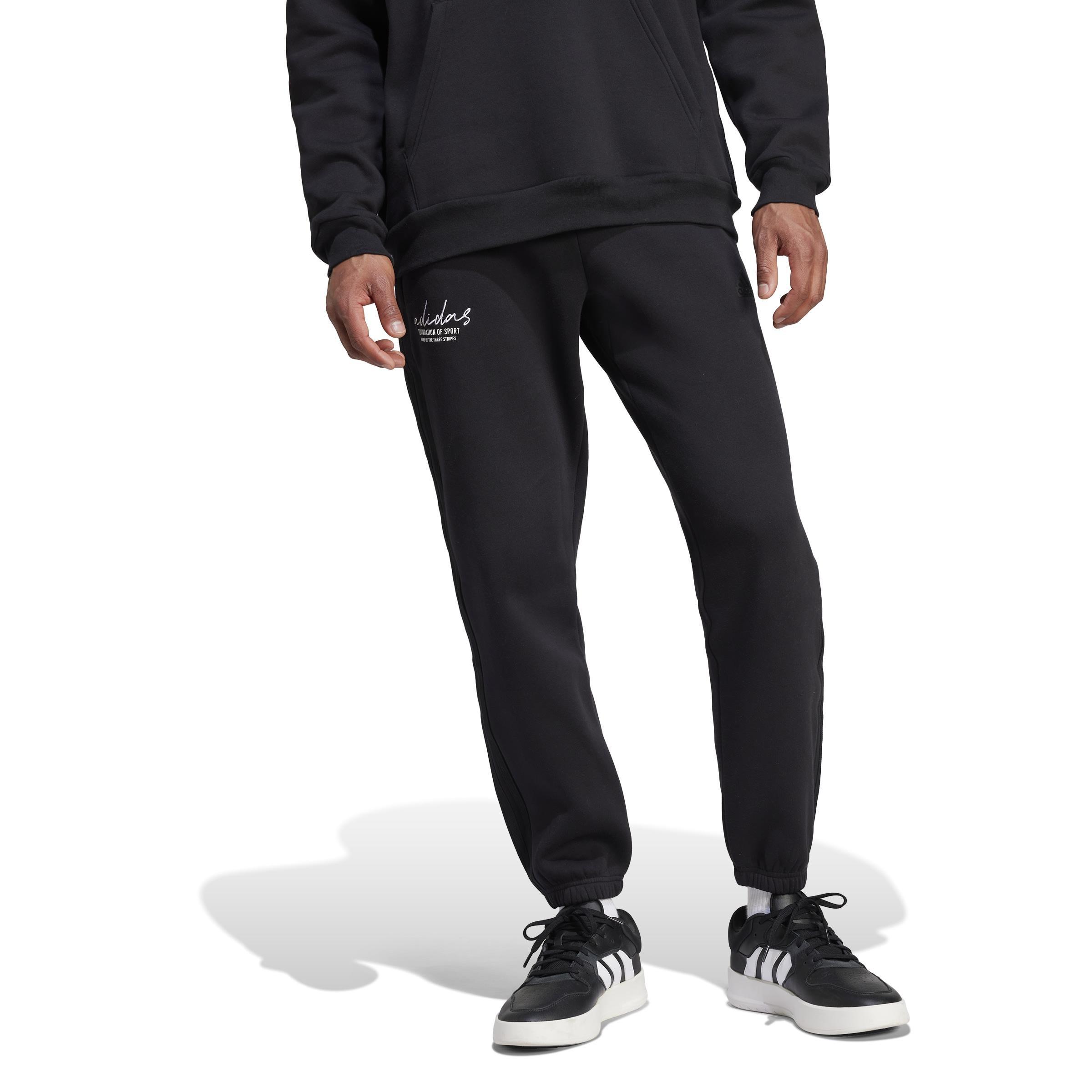 Brand Love Fleece Joggers, Black, A701_ONE, large image number 6