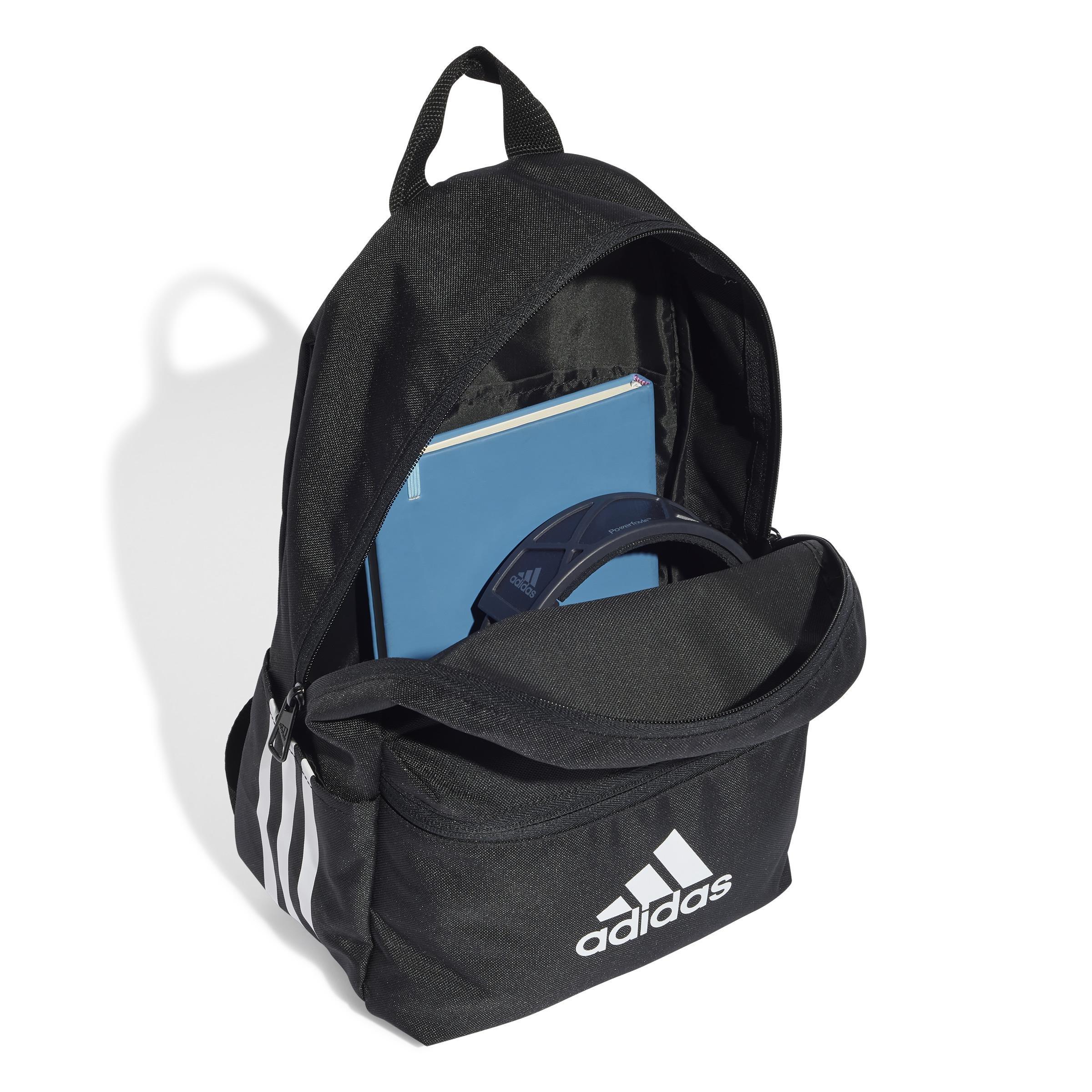 Unisex Kids Badge of Sport Backpack, Black, , large image number 2