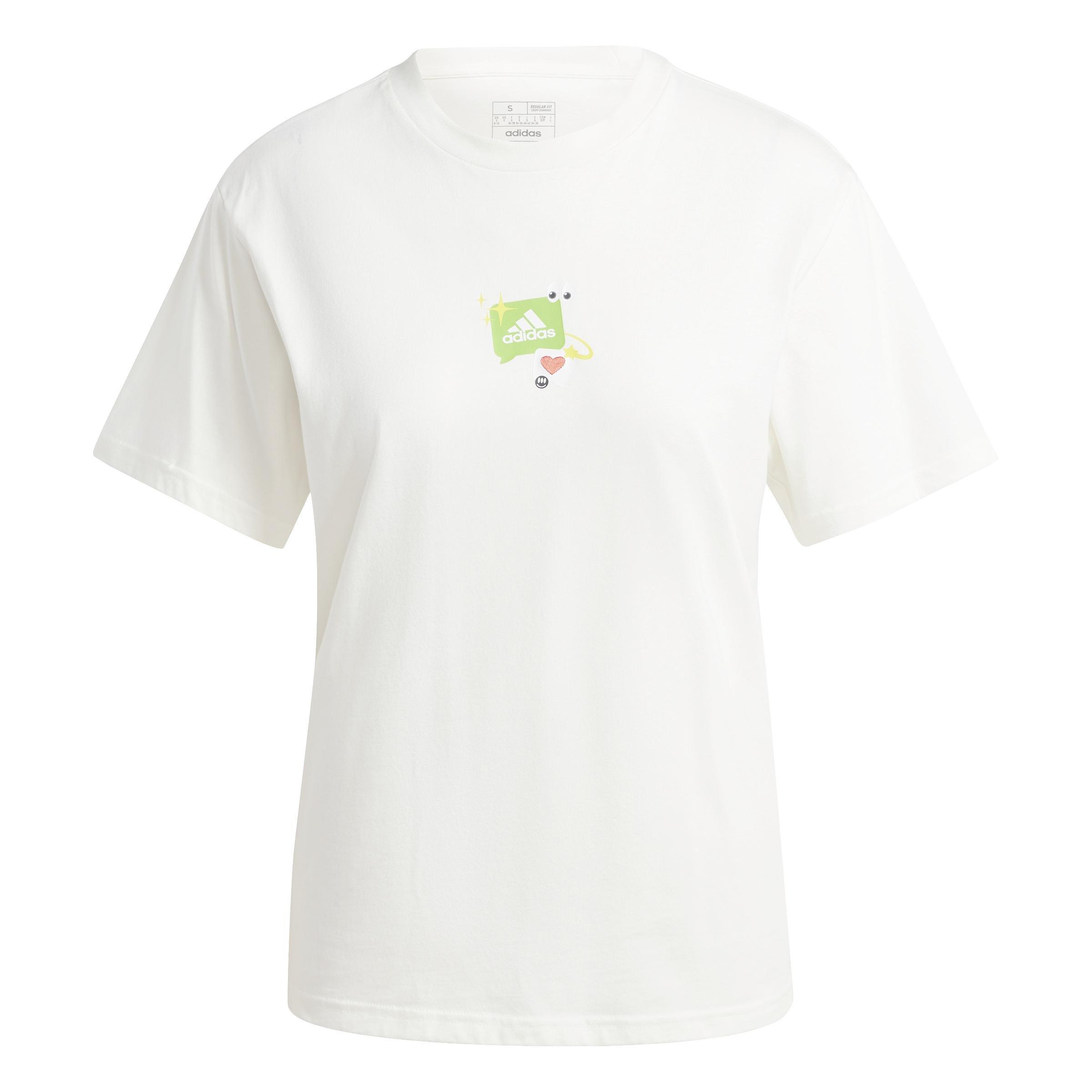 Remoji Graphic T-Shirt, White, A701_ONE, large image number 0