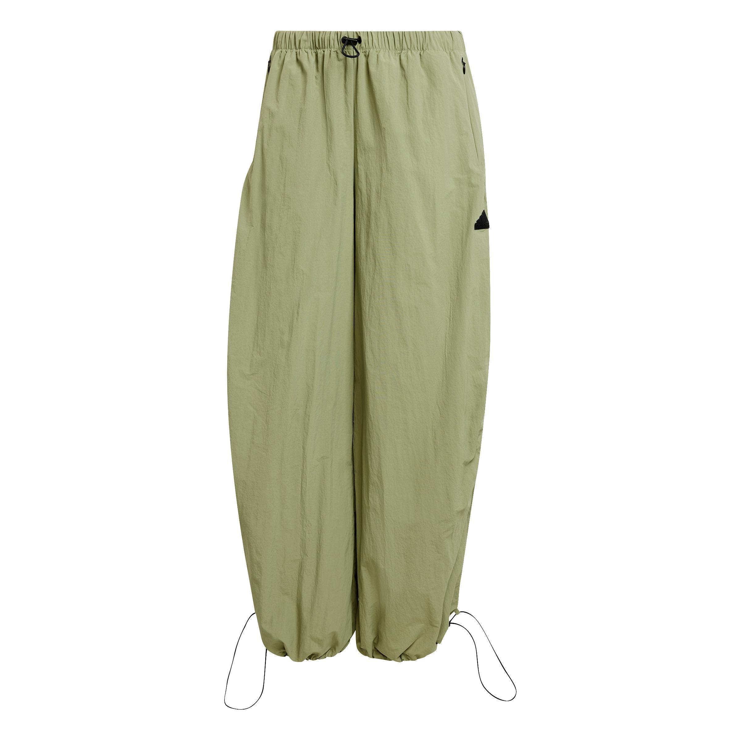 City Escape Woven Parachute Tracksuit Bottoms, Green, A701_ONE, large image number 0