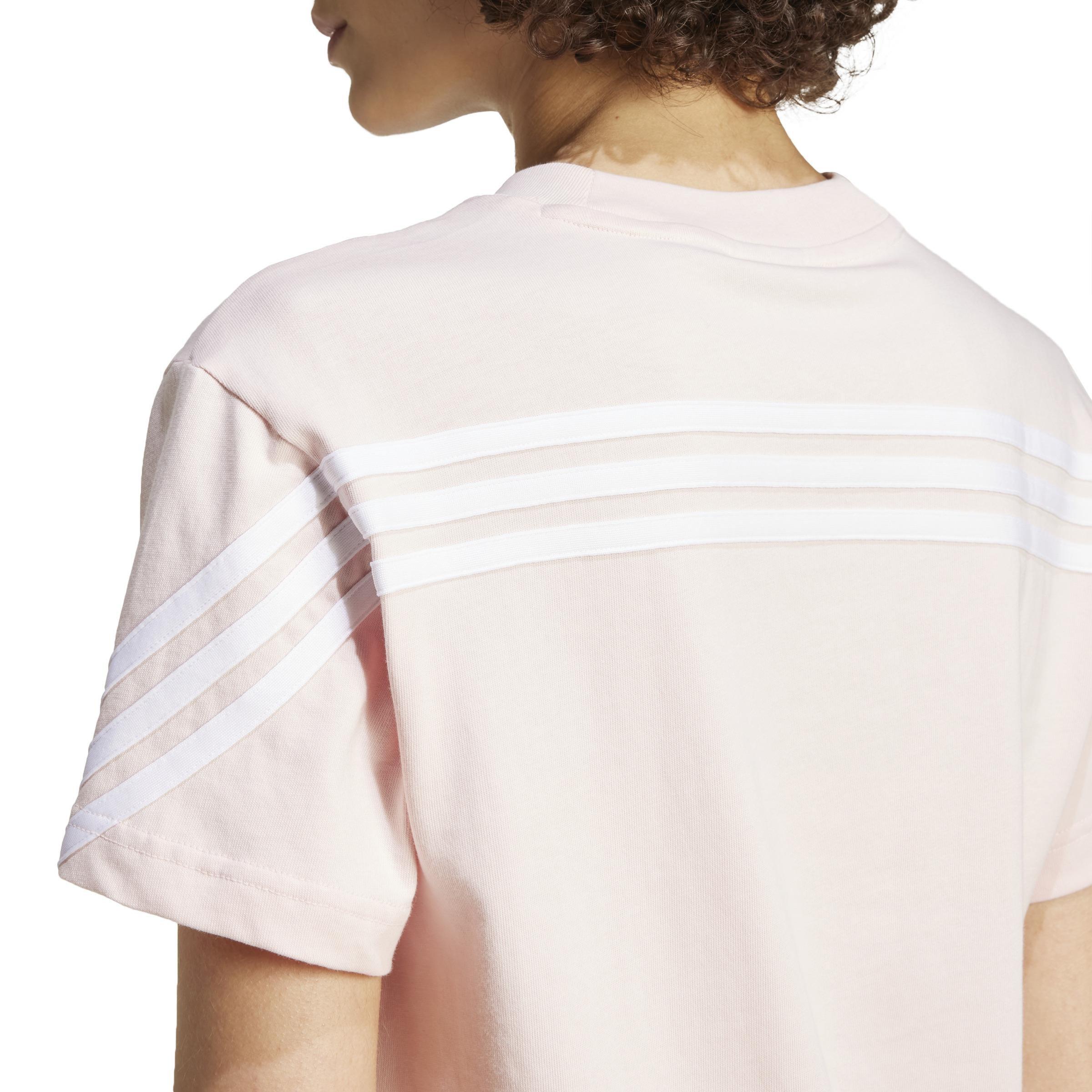 Future Icons 3-Stripes T-Shirt, Pink, A701_ONE, large image number 4