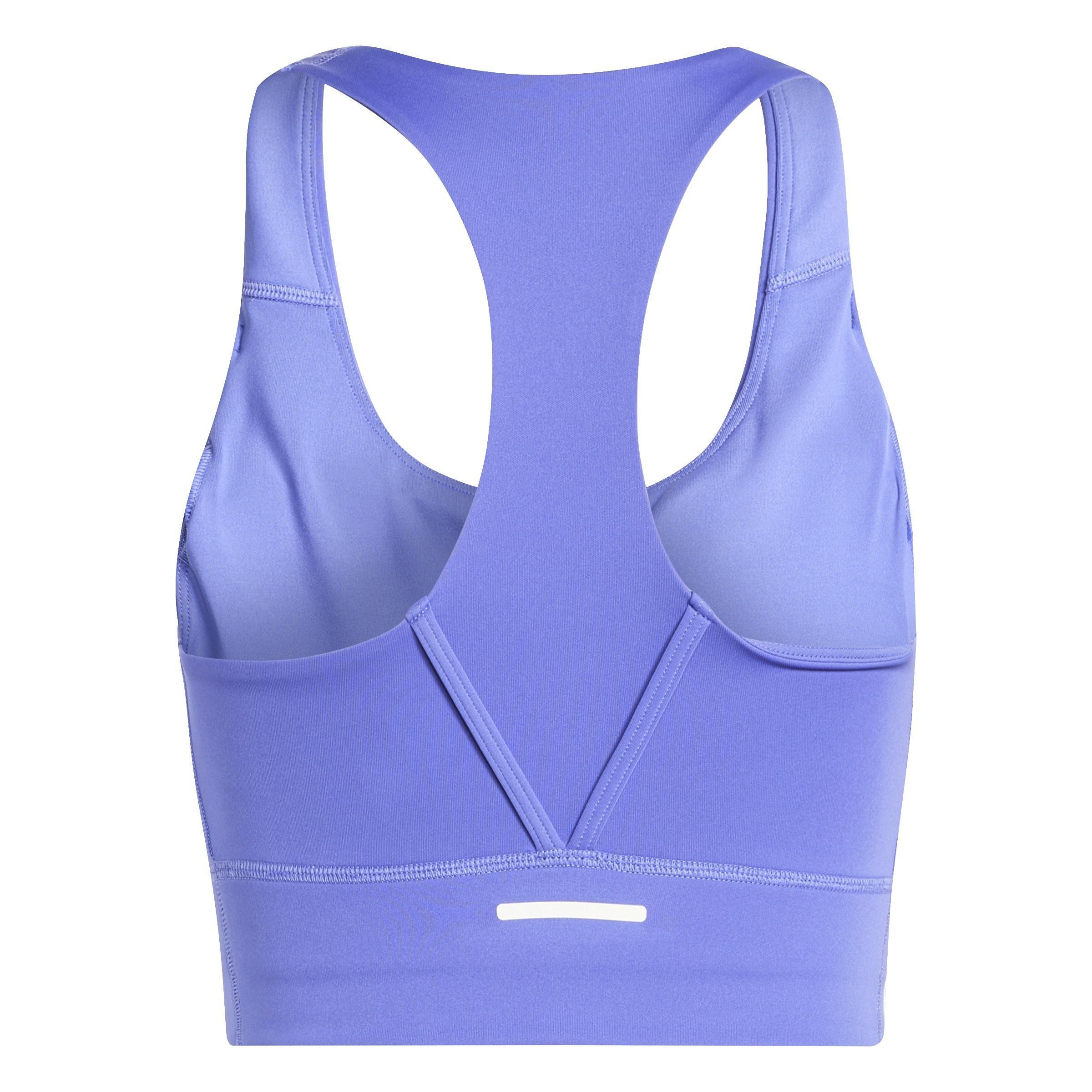 Run Pocket Medium-Support Bra, Blue, A701_ONE, large image number 4