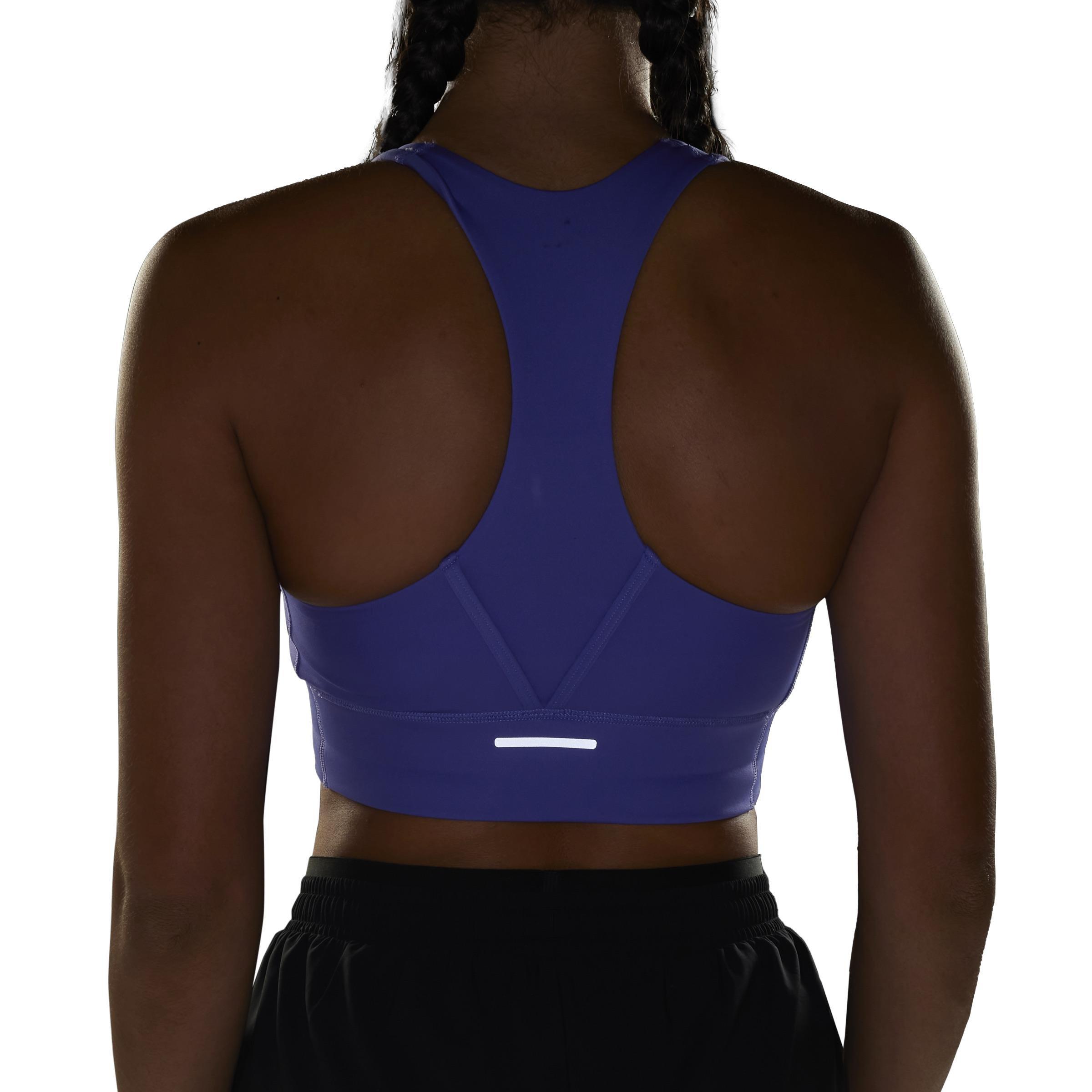 Run Pocket Medium-Support Bra, Blue, A701_ONE, large image number 5