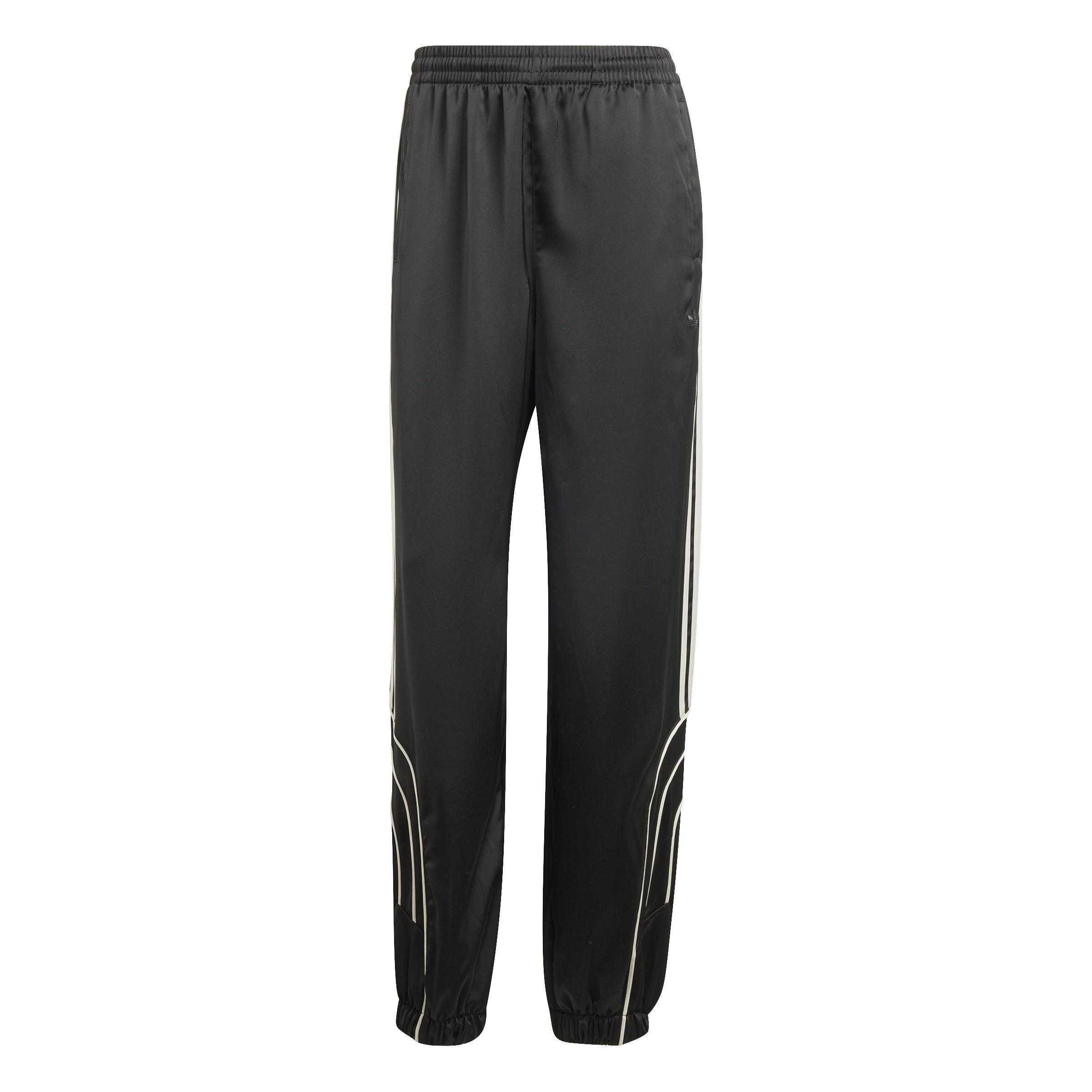 Piping Loose Track Tracksuit Bottoms, Black, A701_ONE, large image number 0