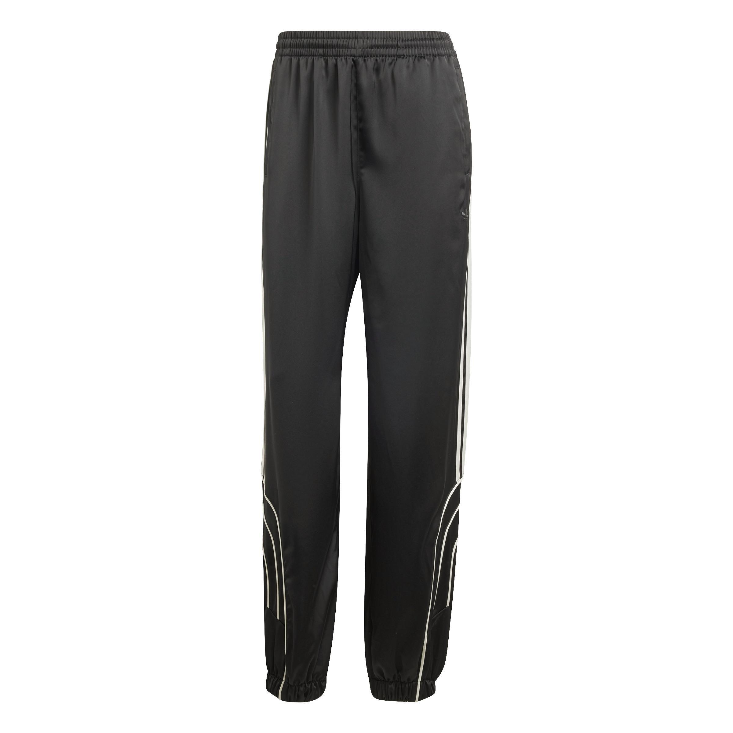 Piping Loose Track Tracksuit Bottoms, Black, A701_ONE, large image number 1