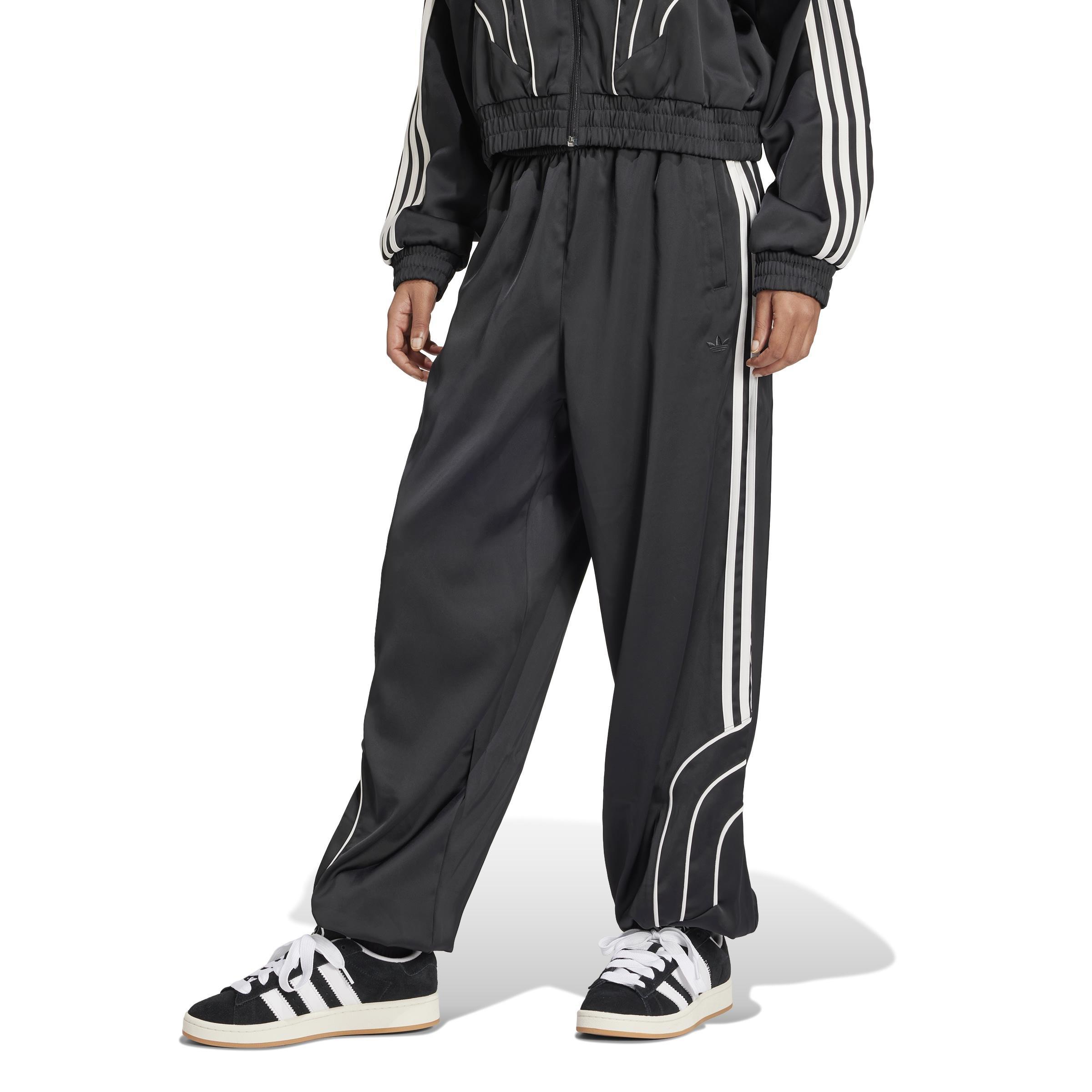 Piping Loose Track Tracksuit Bottoms, Black, A701_ONE, large image number 9