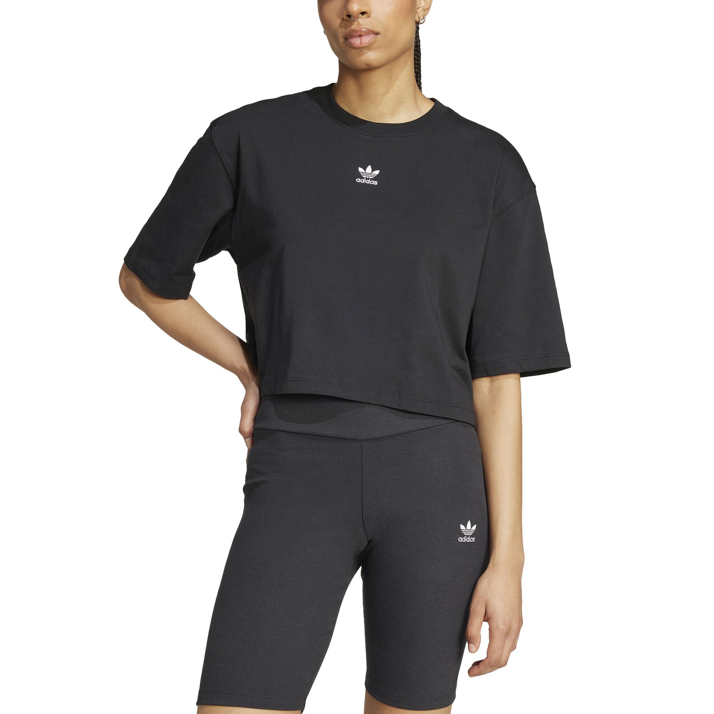 Essentials Crop T-Shirt, Black, , large image number 2